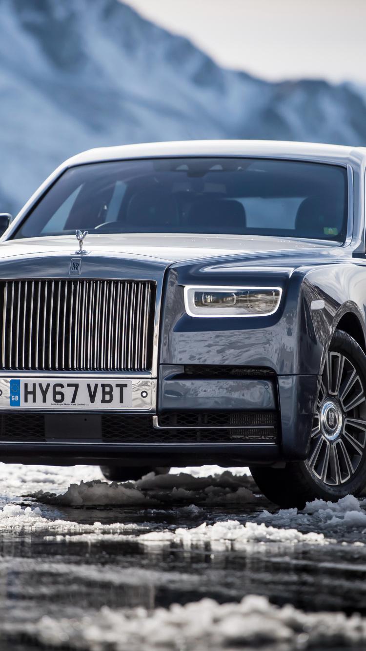 Download 750x1334 Wallpaper Rolls Royce Phantom, Uk, Front