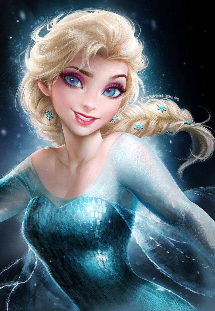 Princess Elsa, Disney, Blue Dress, Frozen (movie) Wallpaper HD / Desktop and Mobile Background