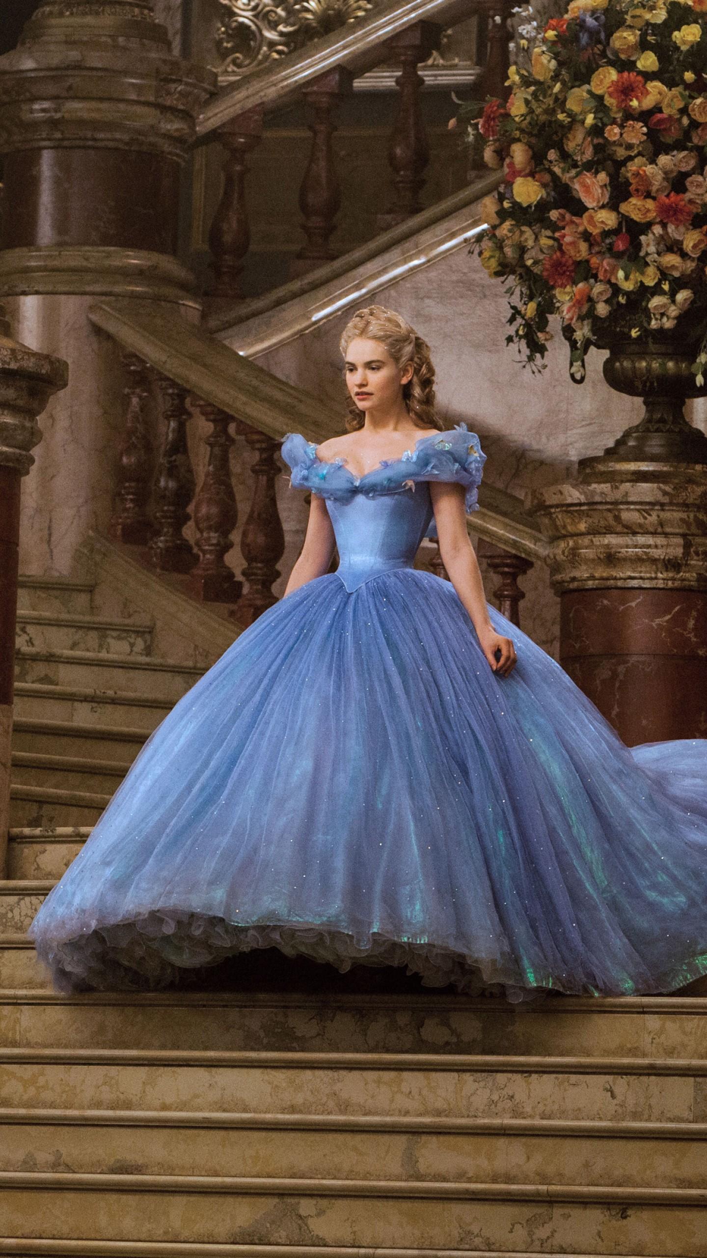Wallpaper Cinderella, Lily James, Disney Princess, 4K