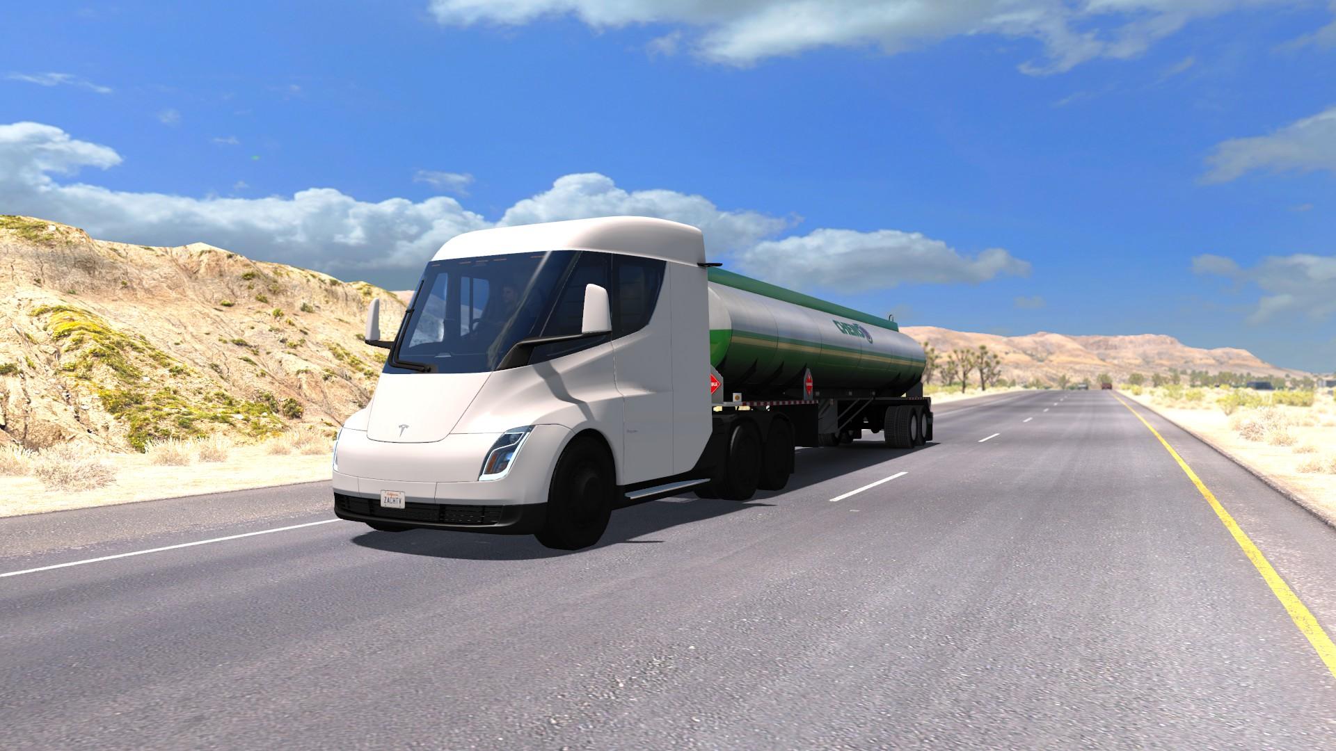 Testing Out The New Tesla Semi Truck Mod