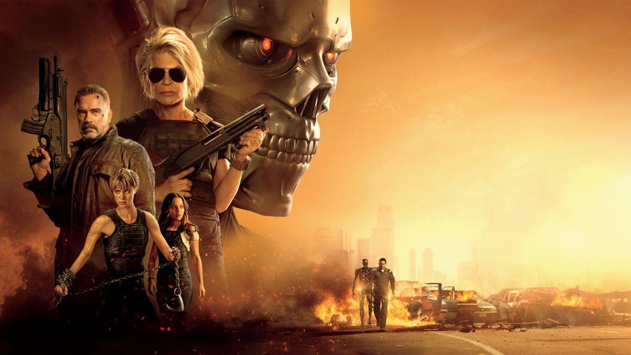 Wallpaper Terminator: Dark Fate, Linda Hamilton, Arnold