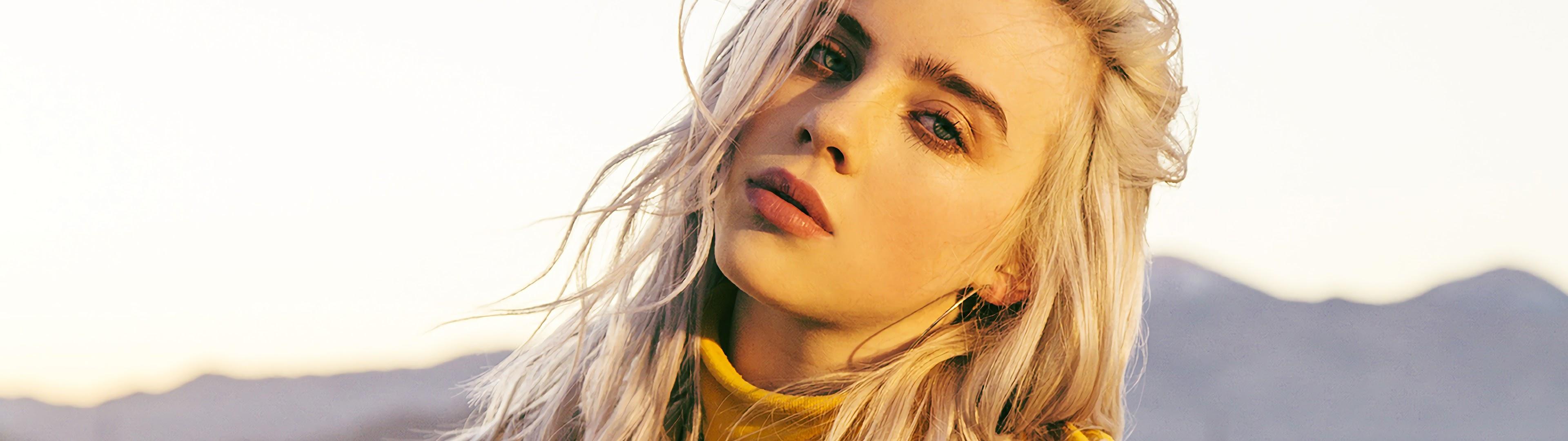 Billie Eilish Singer Blonde Girl 4K Wallpaper
