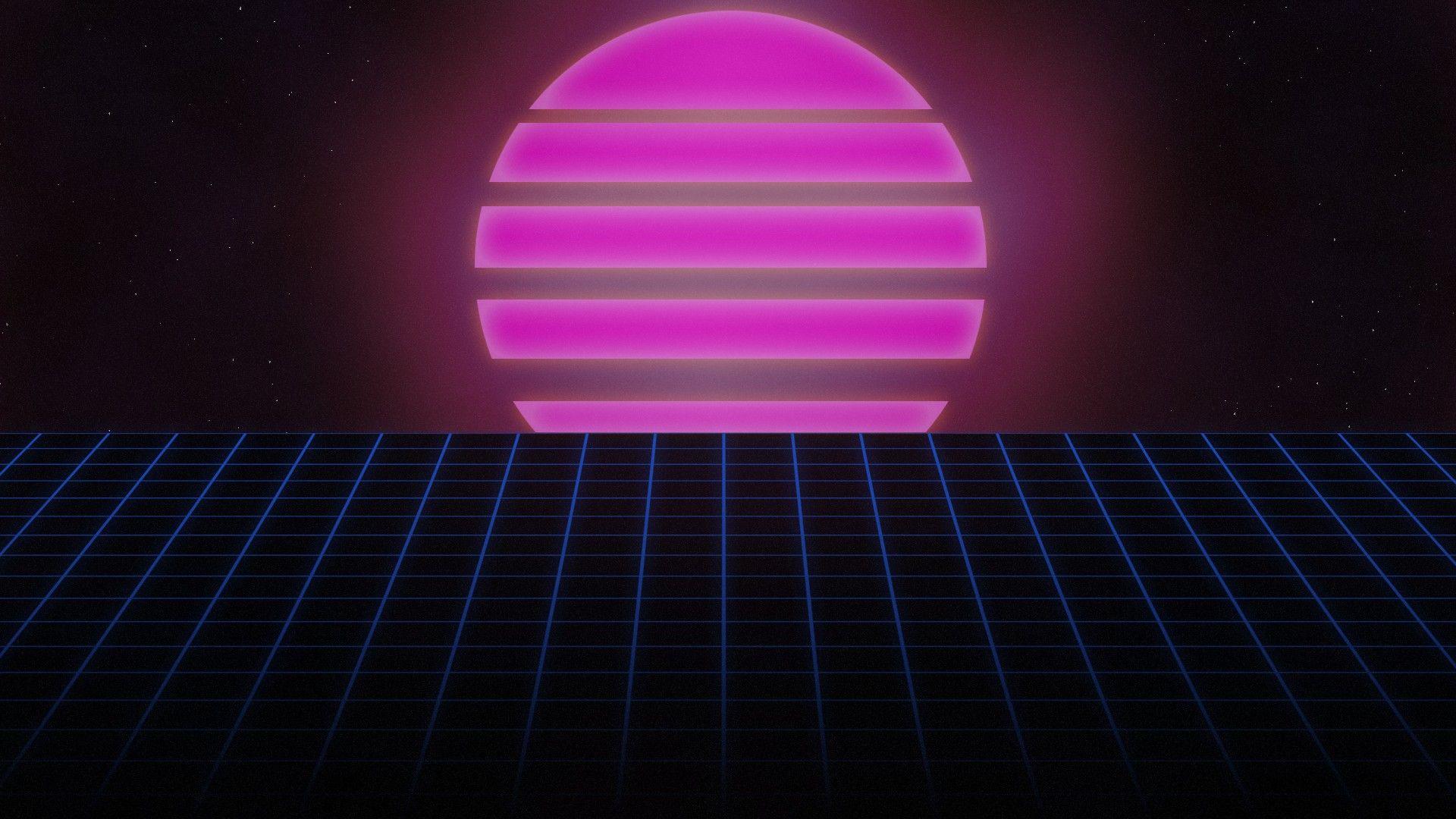 80s Sunset by AllieG3X Retro 80s Wallpapers