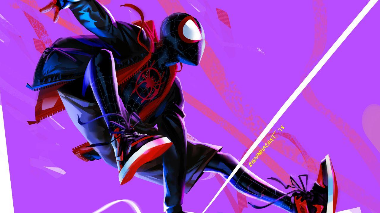 Wallpaper Miles Morales, Spider Man: Into The Spider Verse, HD, 4K