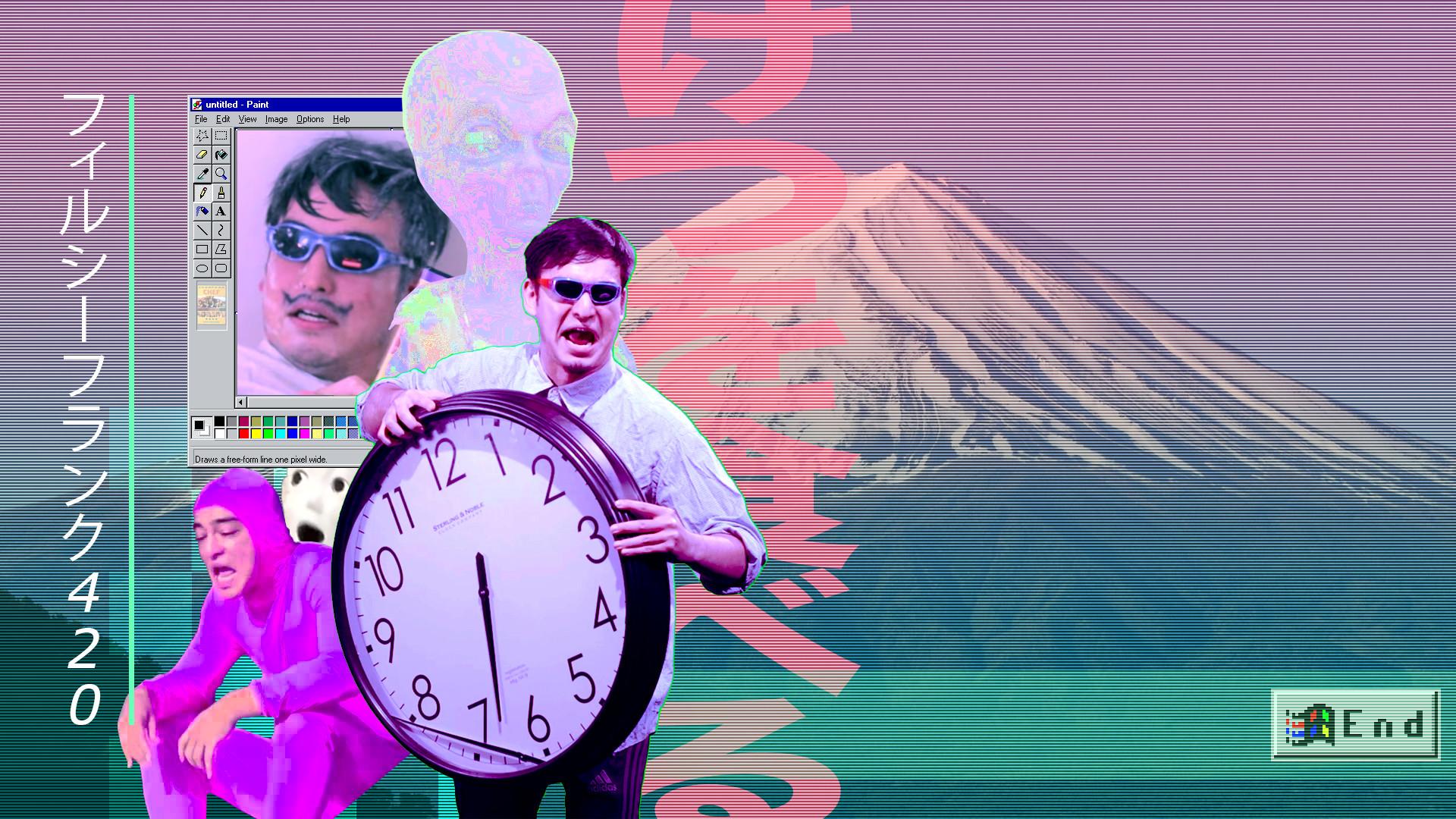 Vaporwave Wallpaper 1920X1080 background picture