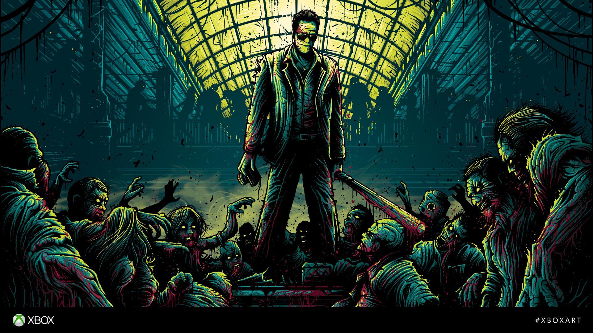 Wallpaper Dead Rising Zombie Blood Frank West vdeo game