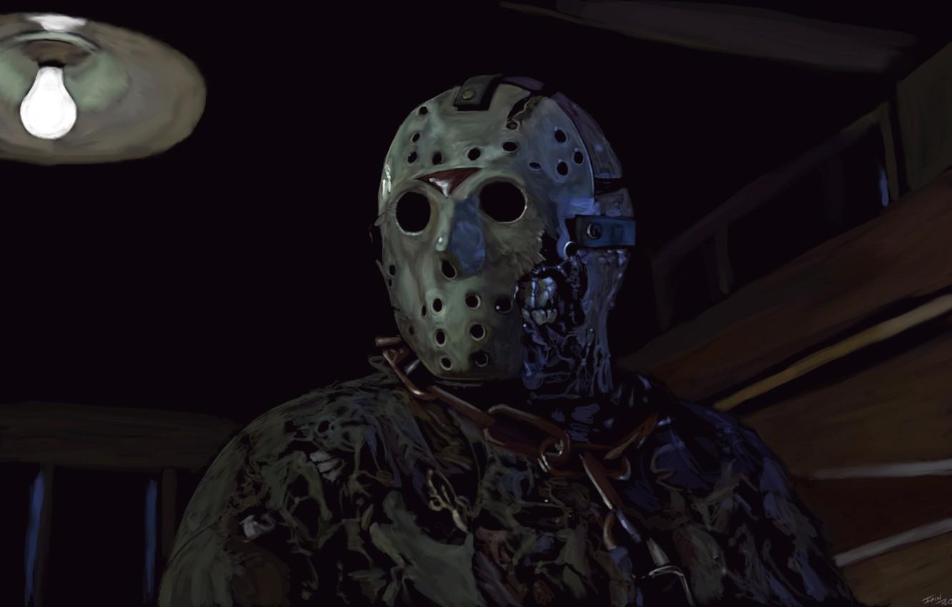Wallpaper mask, art, Friday the 13th, Jason Voorhees image