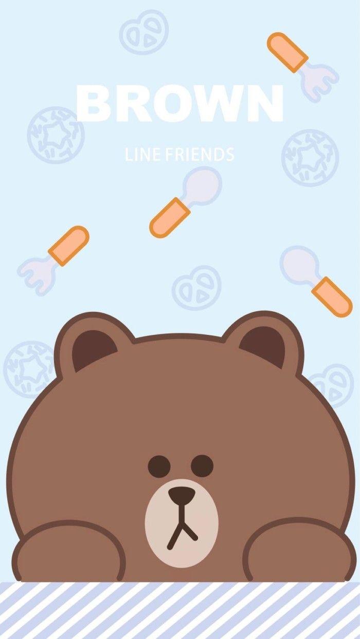 Brown Amp Cony Line Friends T Brown Wallpaper