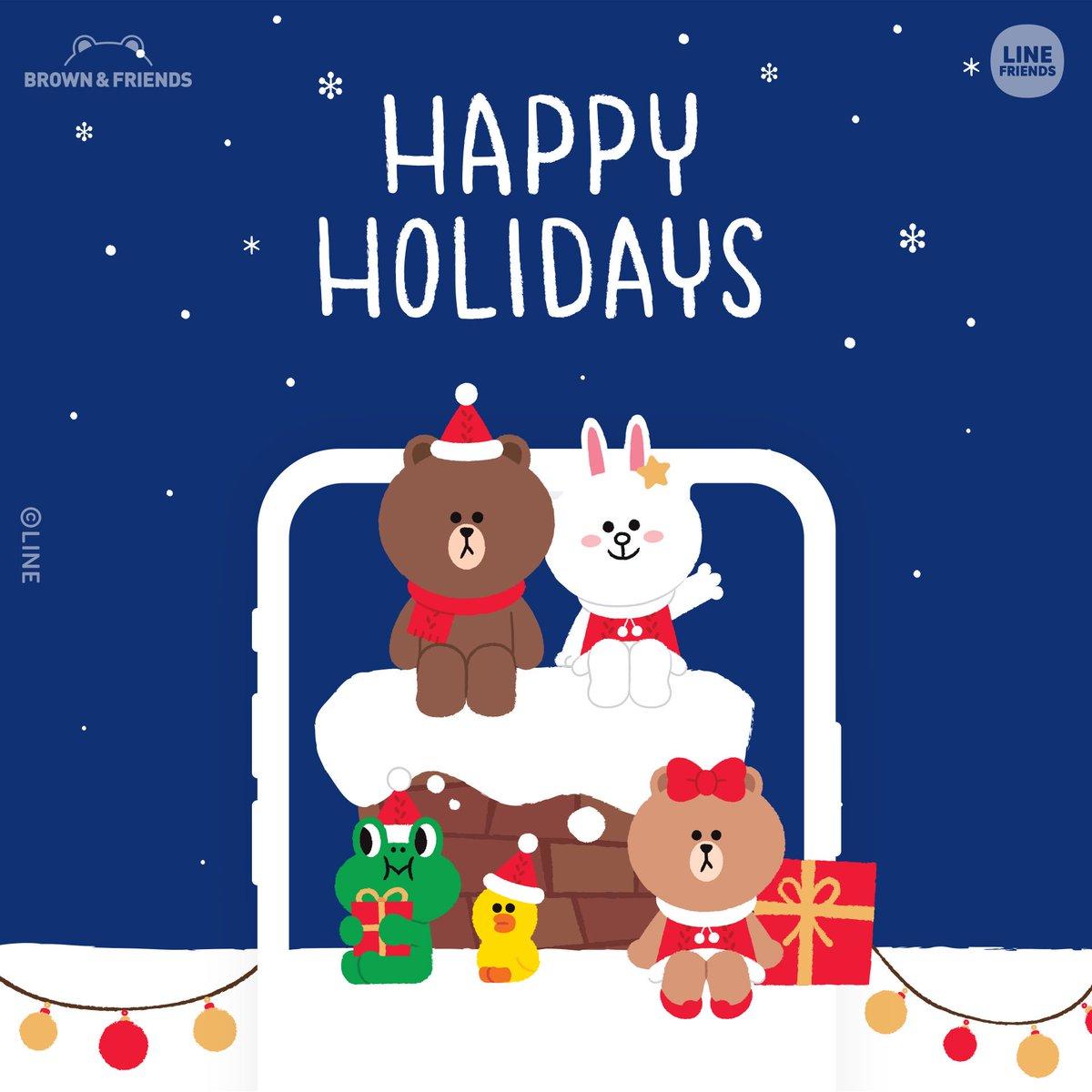 LINE FRIENDS in the Holiday mood with a