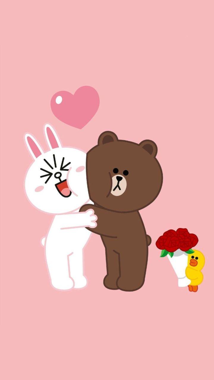 Line Cony And Brown Wallpaper HD