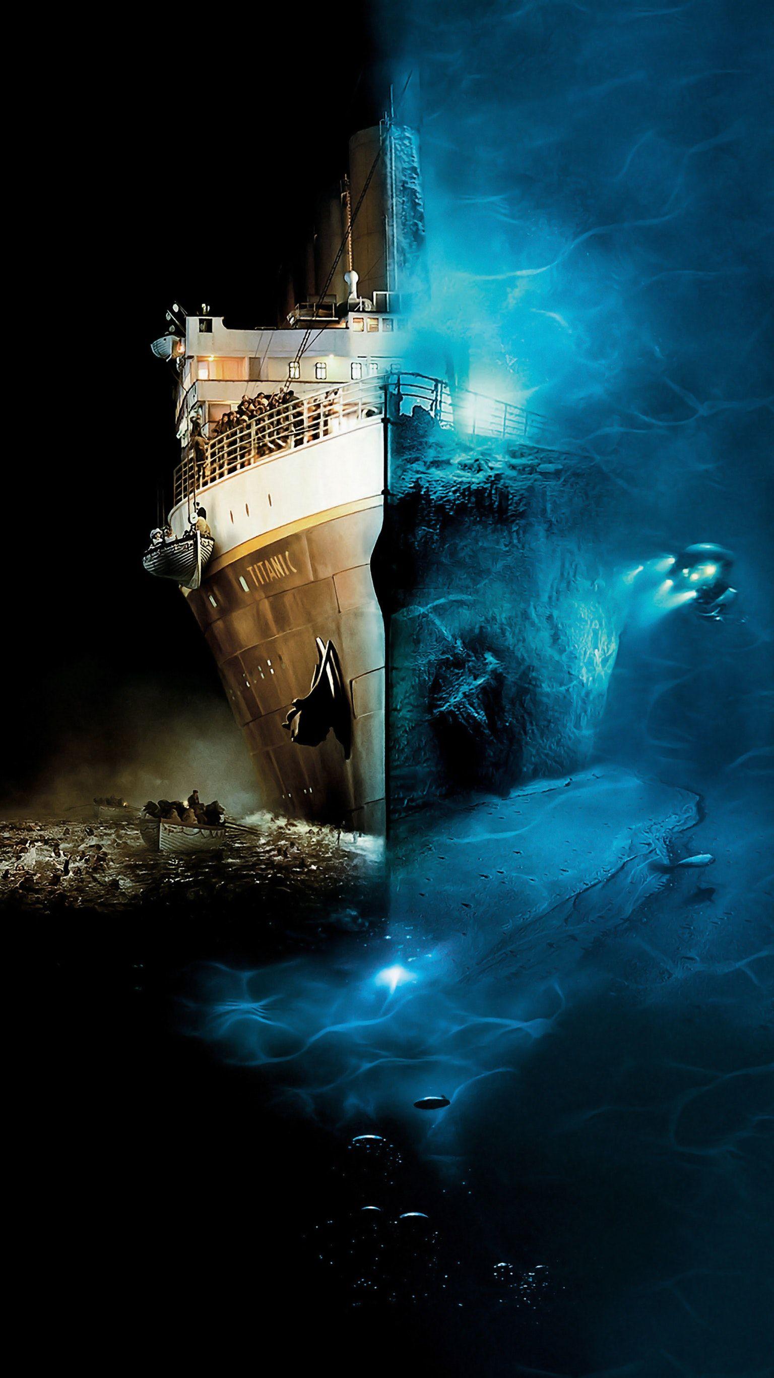 Ghosts of the Abyss (2003) Phone Wallpaper. Titanic