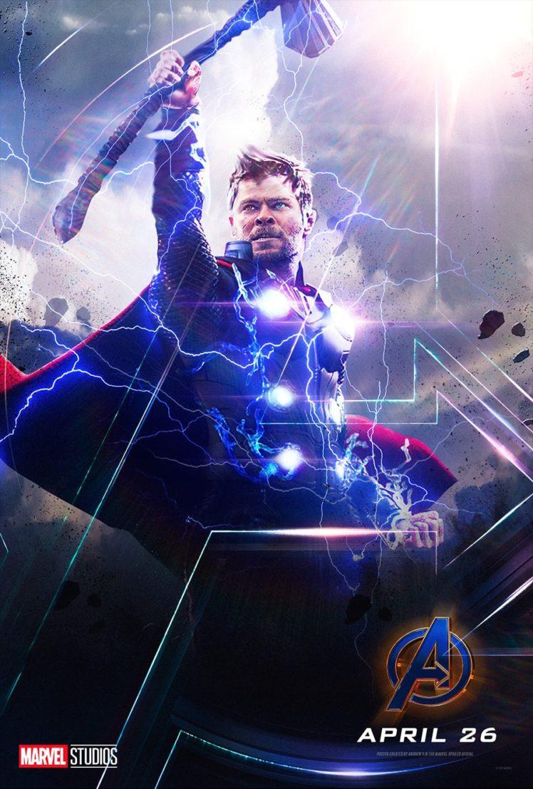 Chris Hemsworth, Thor, Avengers Endgame, Marvel Cinematic Universe, Marvel Comics Wallpaper HD / Desktop and Mobile Background