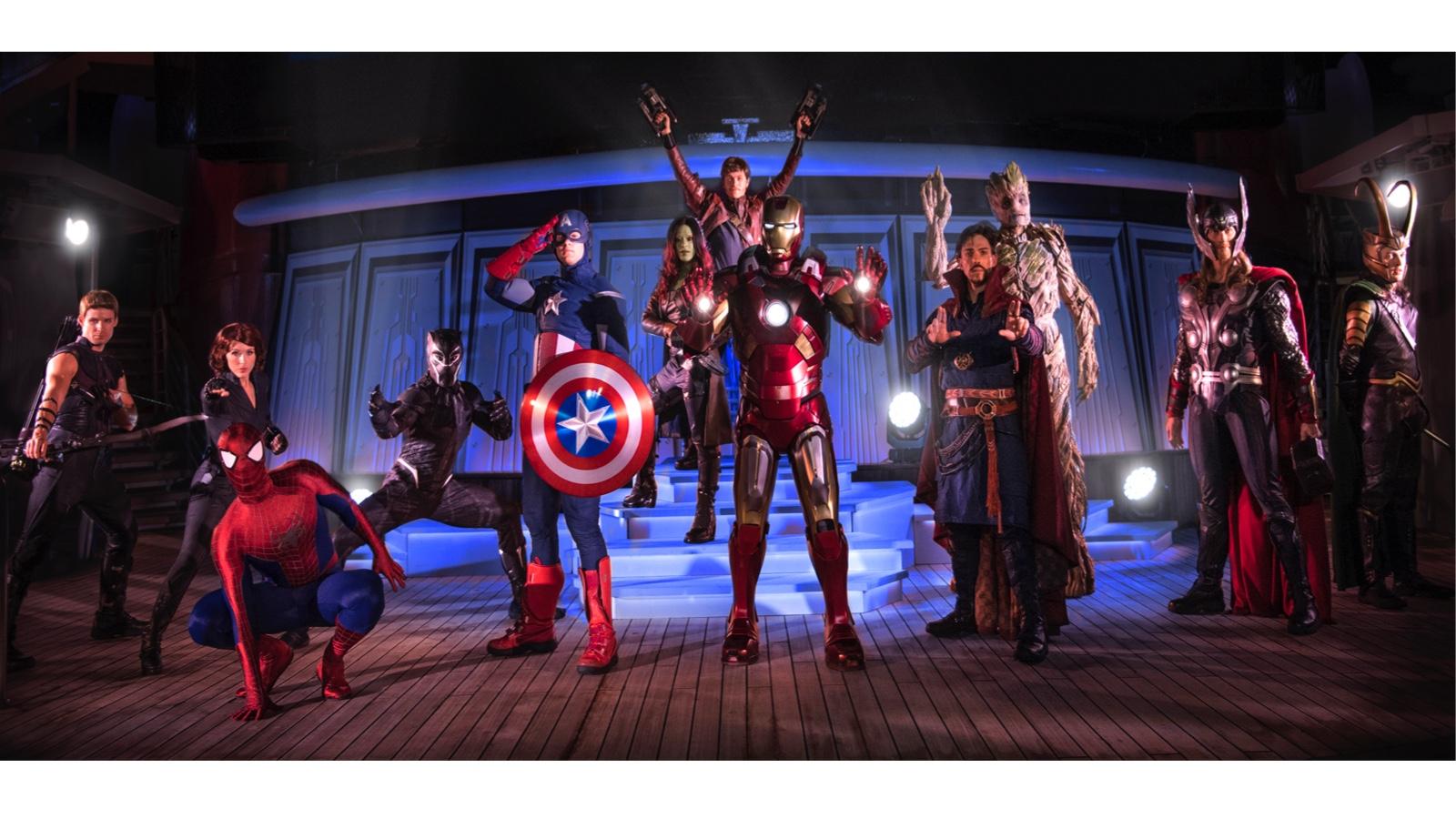 Celebrate Marvel Studios' 'Avengers: Endgame' with New Mobile Wallpaper Featuring Favorite Marvel Day at Sea Super Heroes. Disney Parks Blog