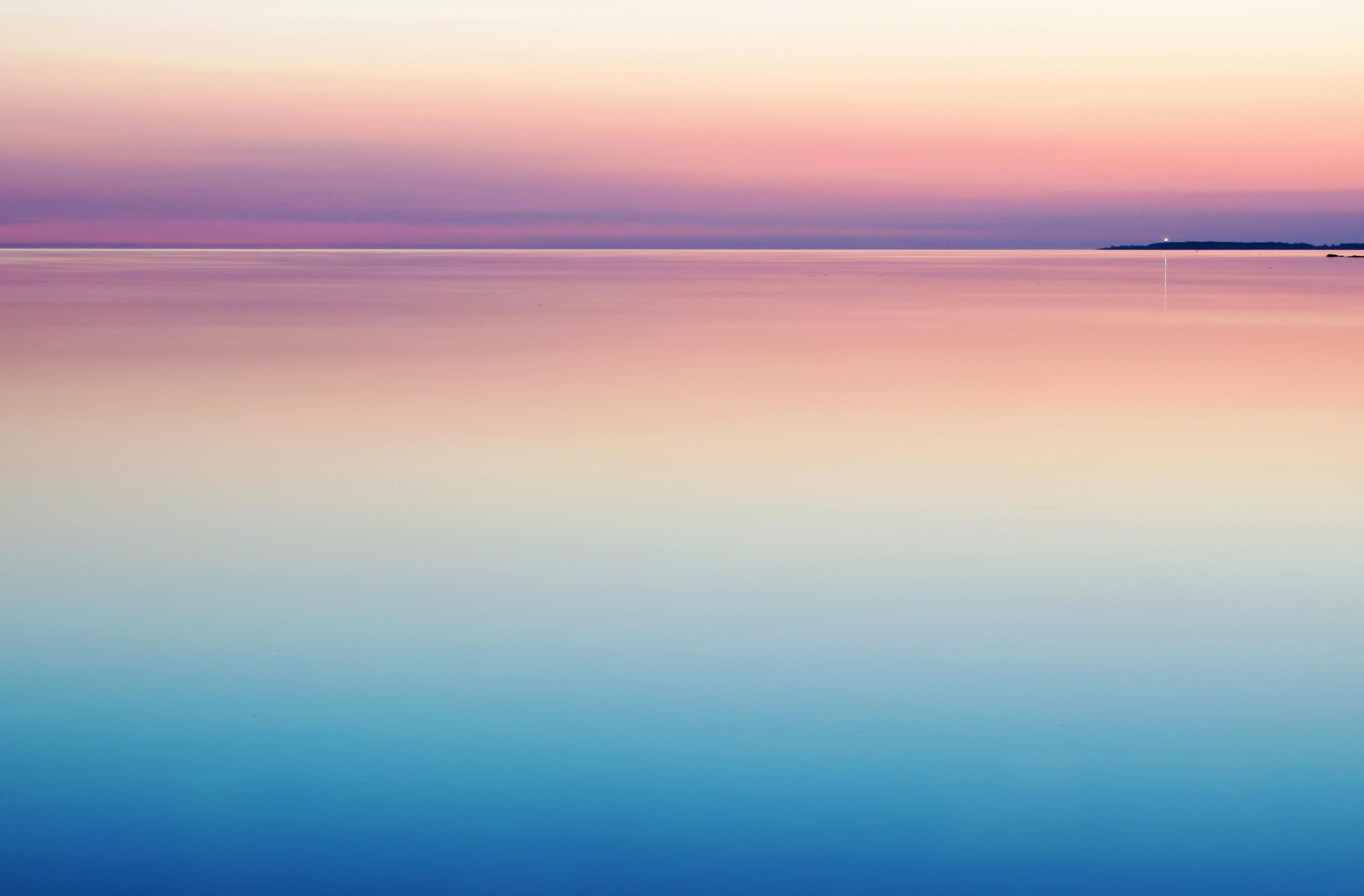 5000x3285 #blue, #tranquil, #minimalist, #water, #dusk, #Free , #night, #stillness, #sun, #sky, #sunset, #colorful, #purple, #sea, #pastel, #still, #peaceful, #wallpaper, #reflection, #horizon, #pink. Mocah HD Wallpaper