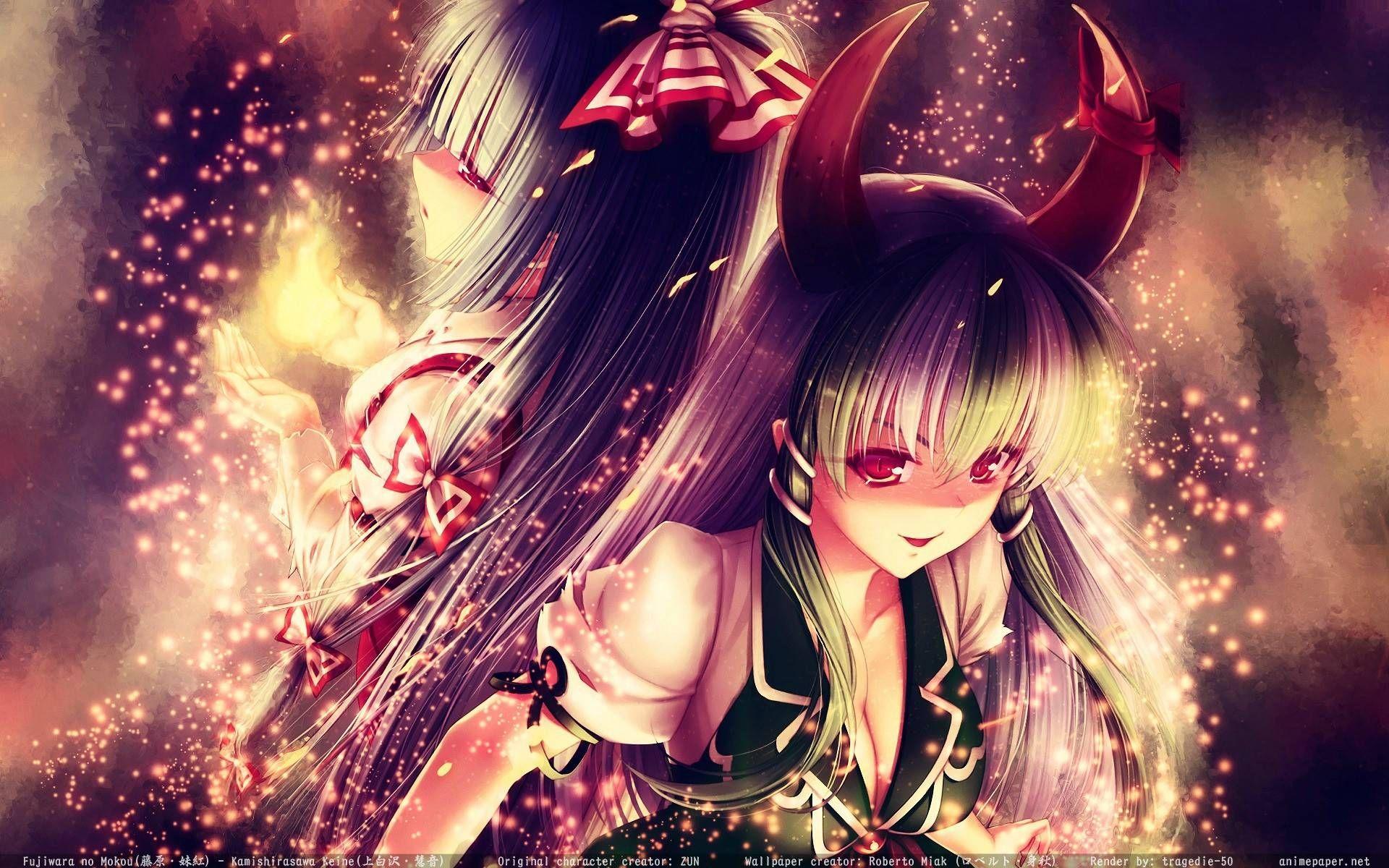 Neon Dark Anime with Horns Wallpaper. by CorruptedRequired on DeviantArt