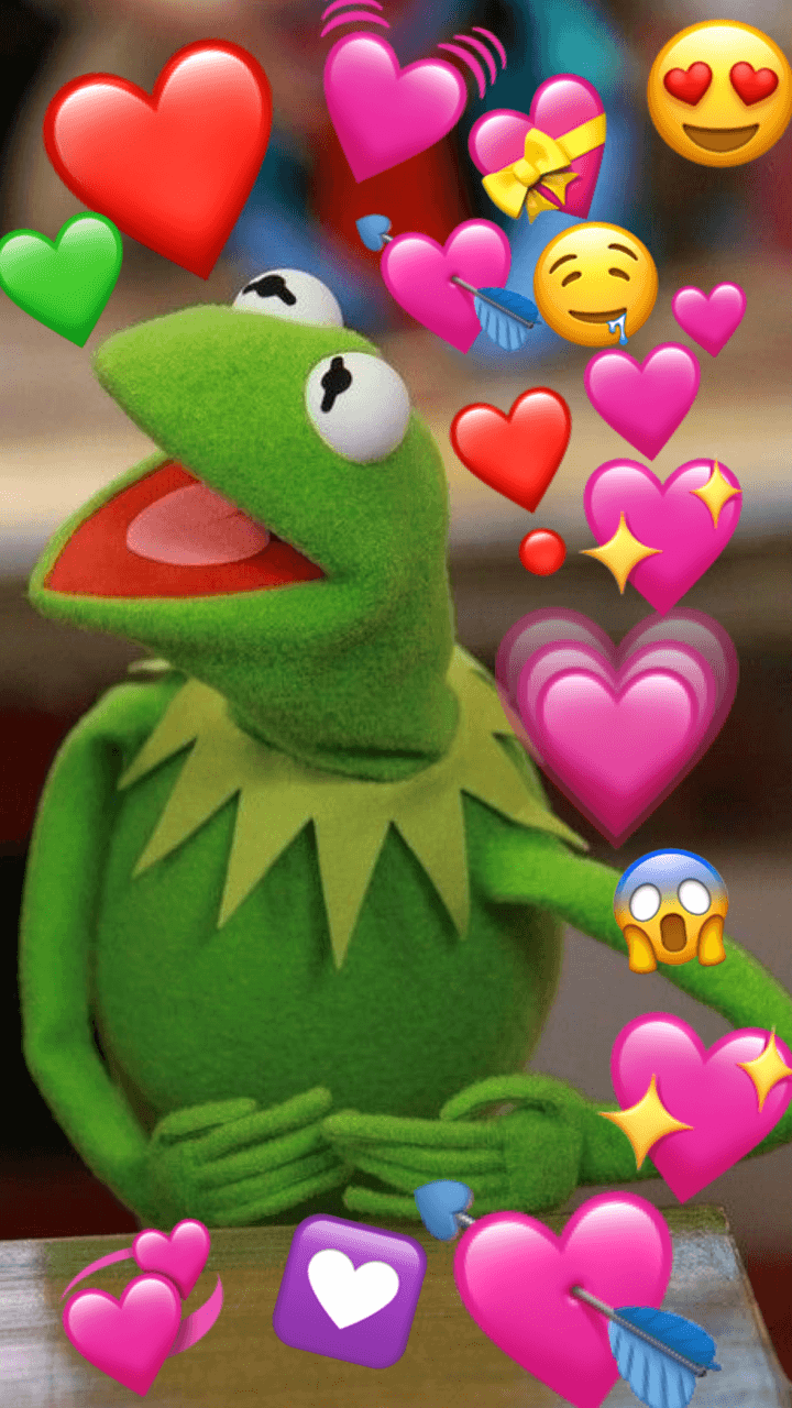 Kermit With Hearts Wallpapers - Wallpaper Cave