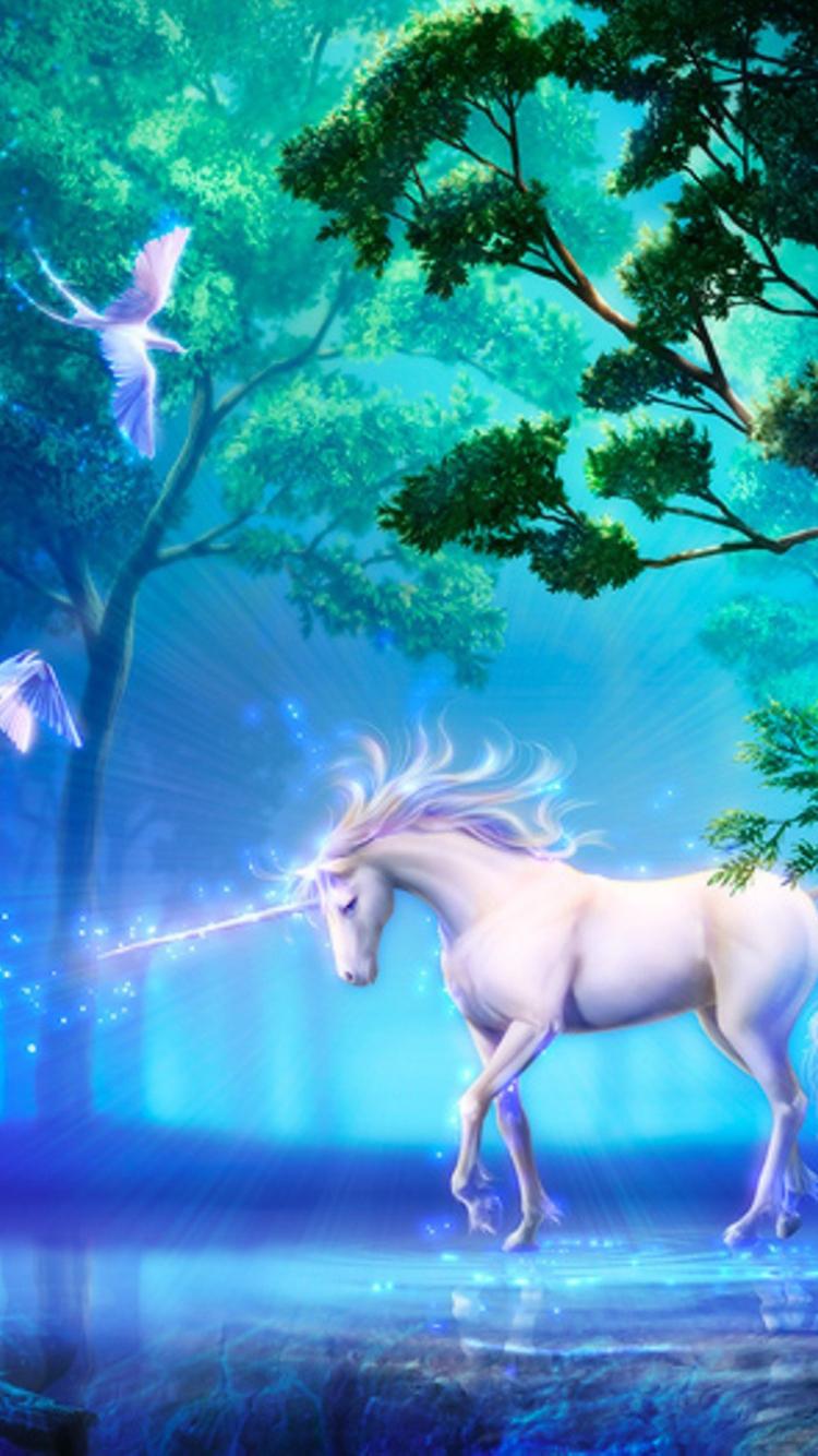 Fantasy Unicorn (750x1334) Wallpaper