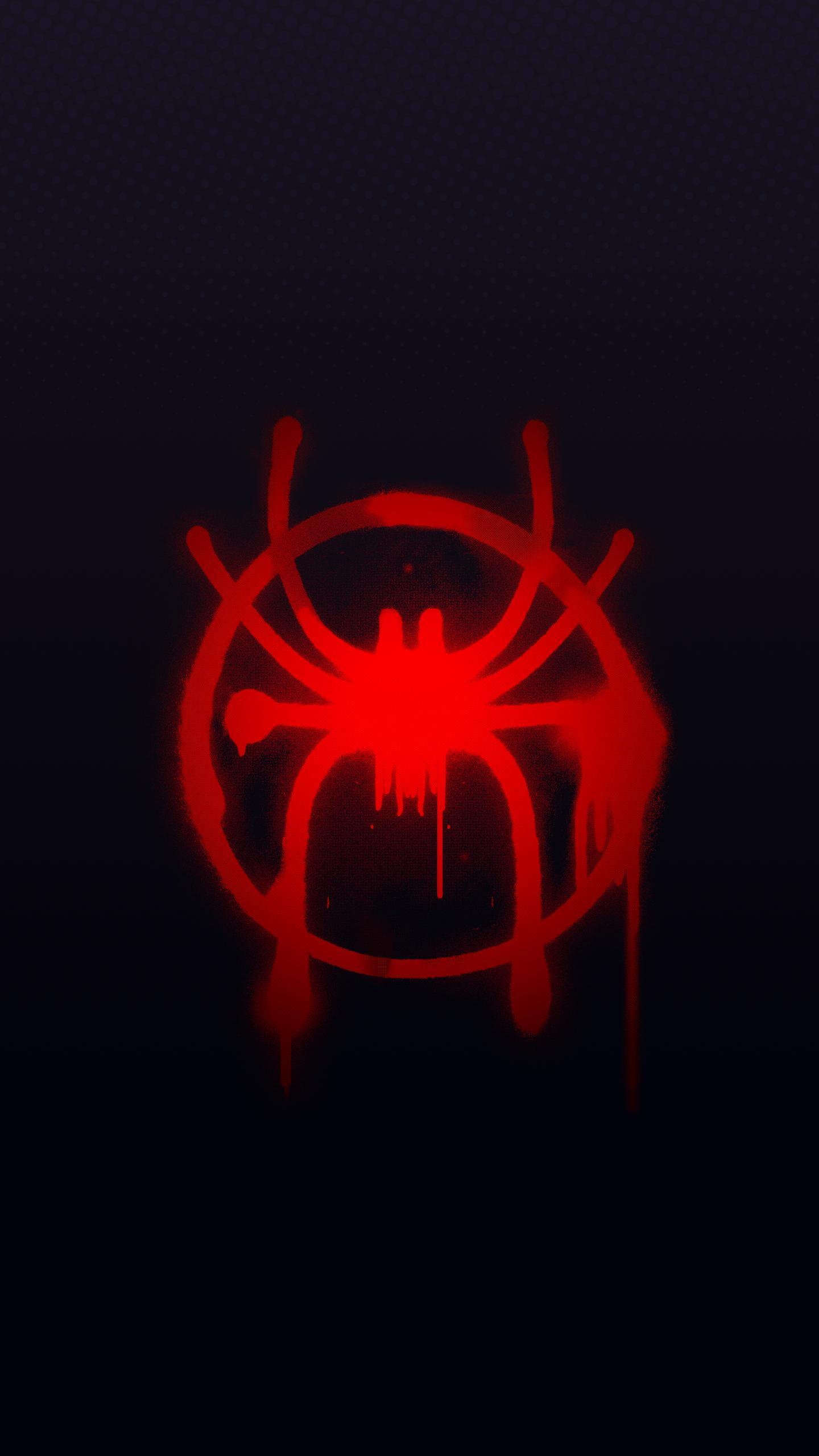 OC] Spider Man Miles Morales Spider Verse Wallpaper [1440x2560]
