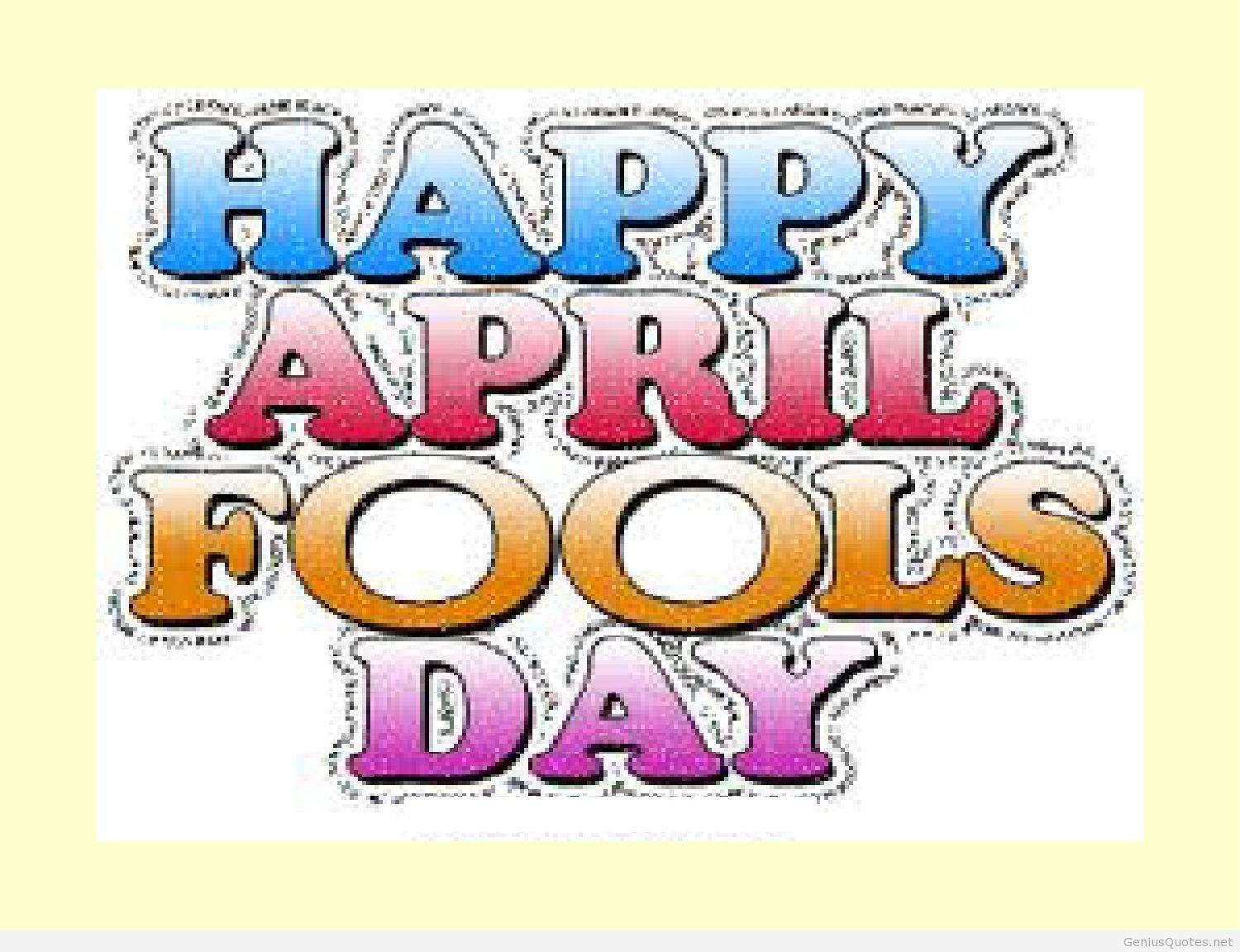 Happy April fools day HD wallpaper quote