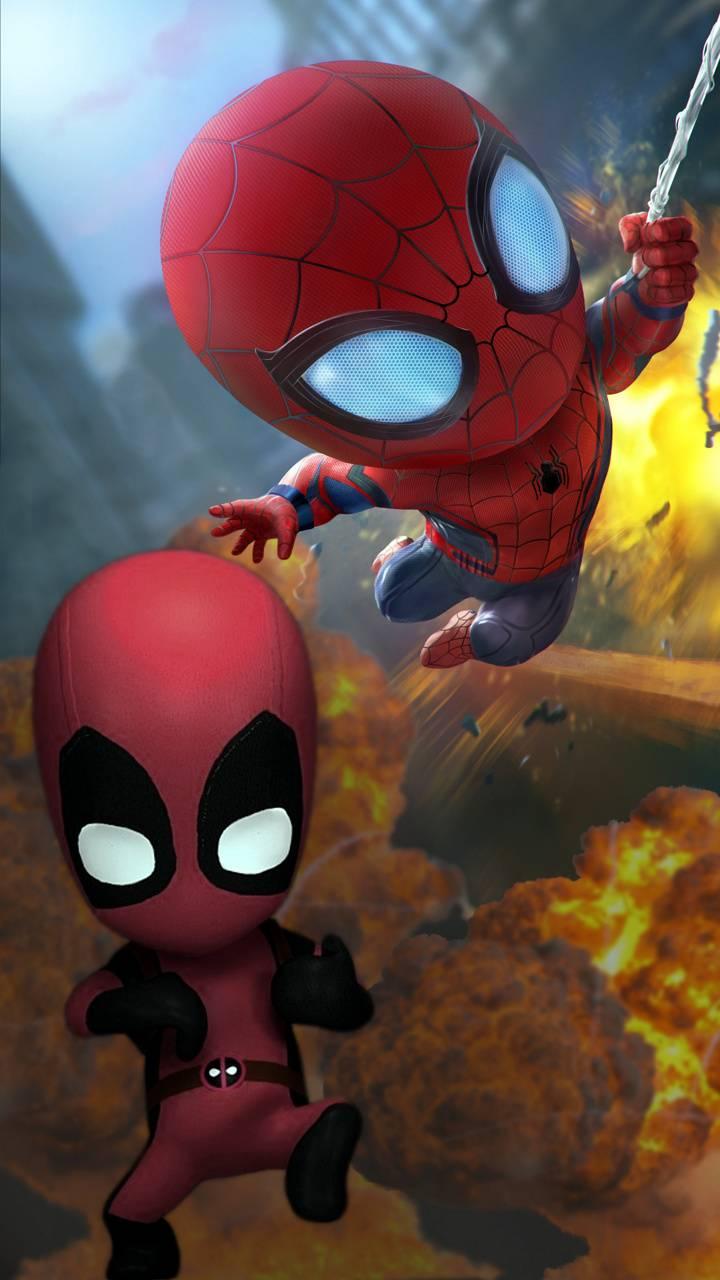 spiderman deadpool wallpaper