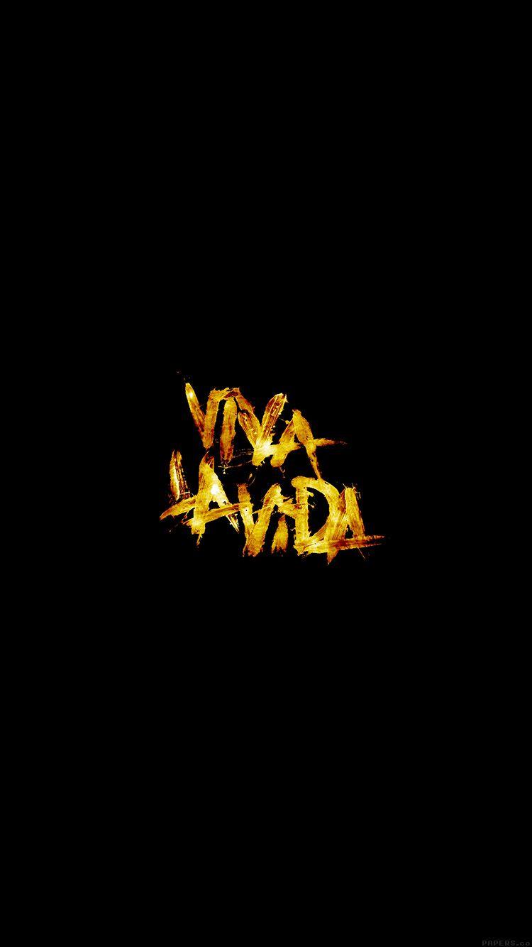 Viva La Vida Logo Music Art. IPhone Wallpaper