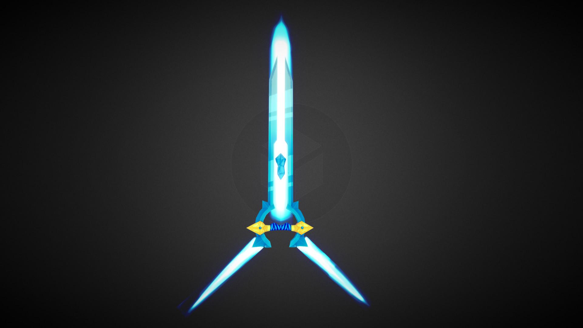 Handpainted Double Sword, Daniel Olondriz Rosique