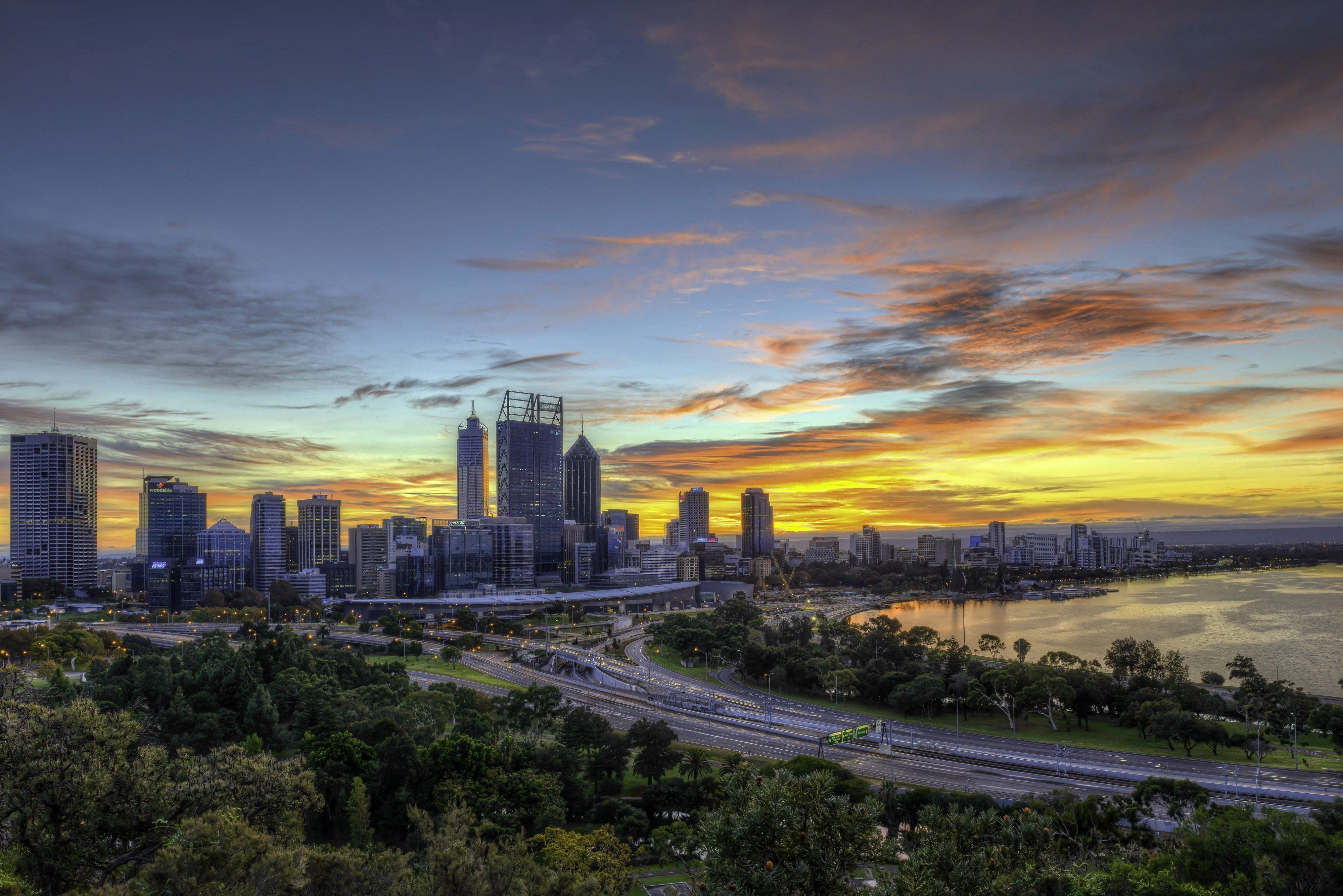 city, Cityscape, Australia, Perth Wallpaper HD / Desktop