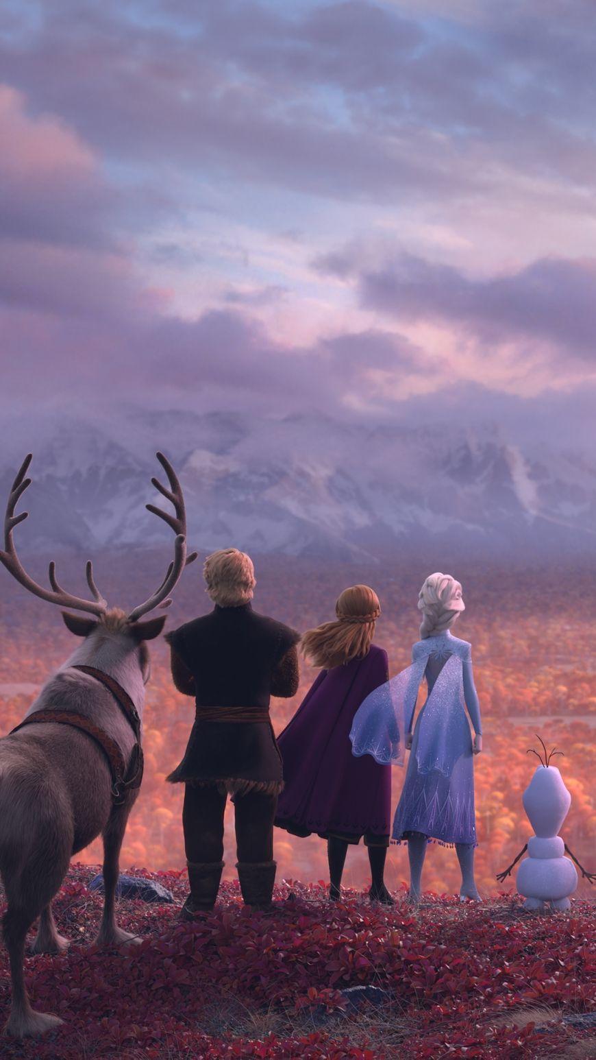 Disney Frozen 2 mobile phone wallpaper. Frozen