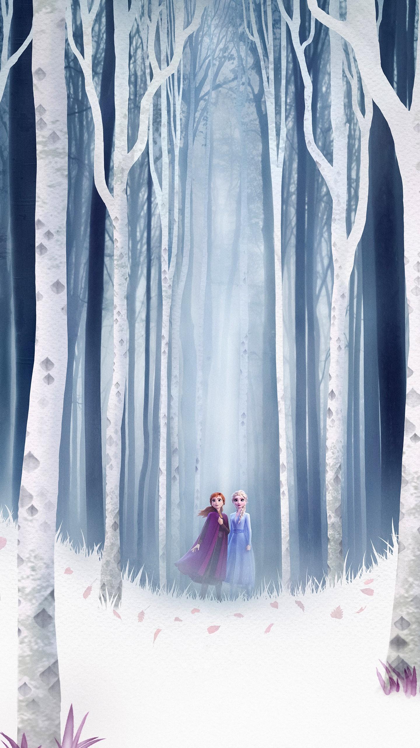Elsa Anna in Frozen 2 4K Wallpaper