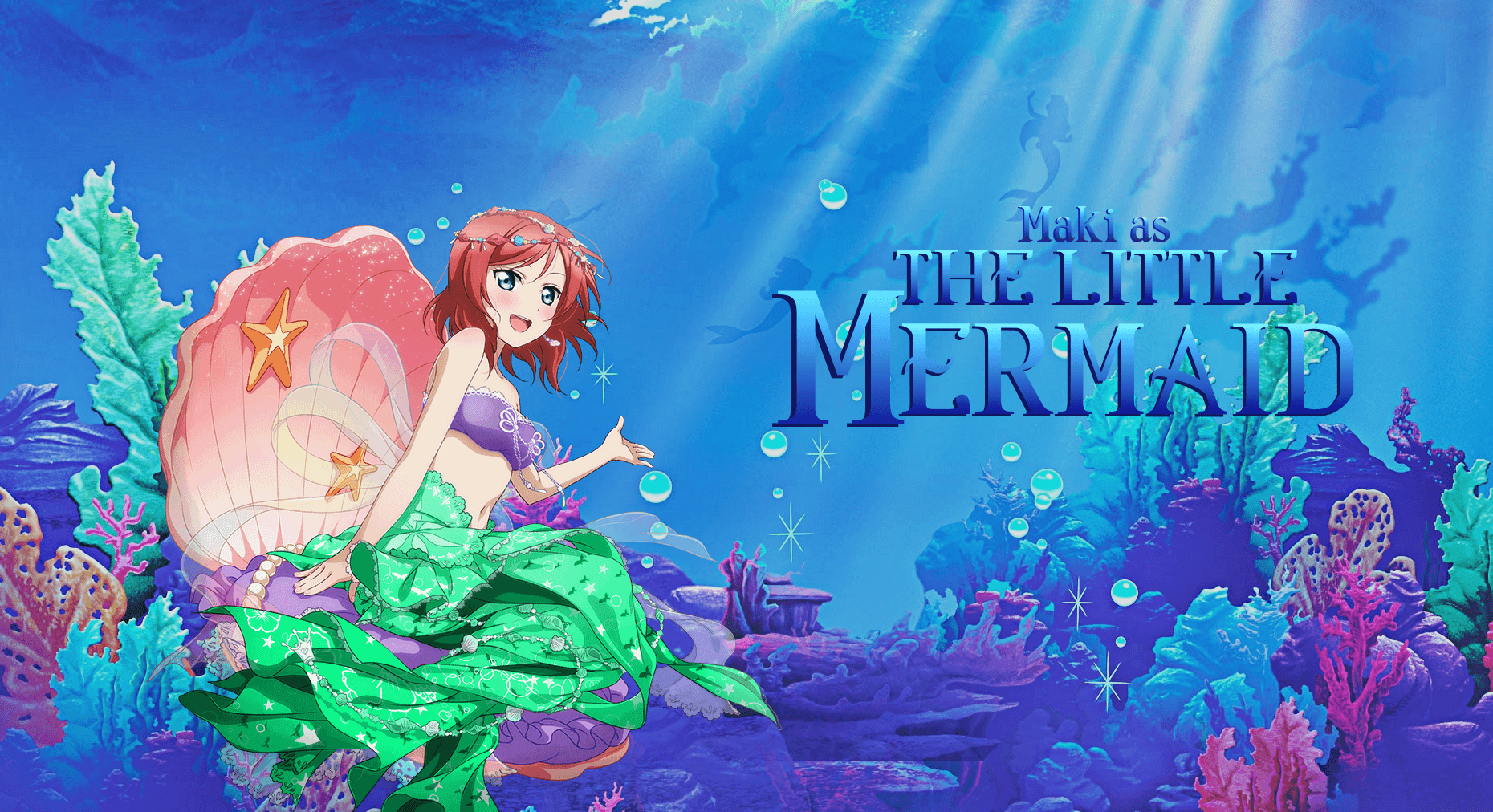 Fan Made Maki as The Little Mermaid Wallpaper