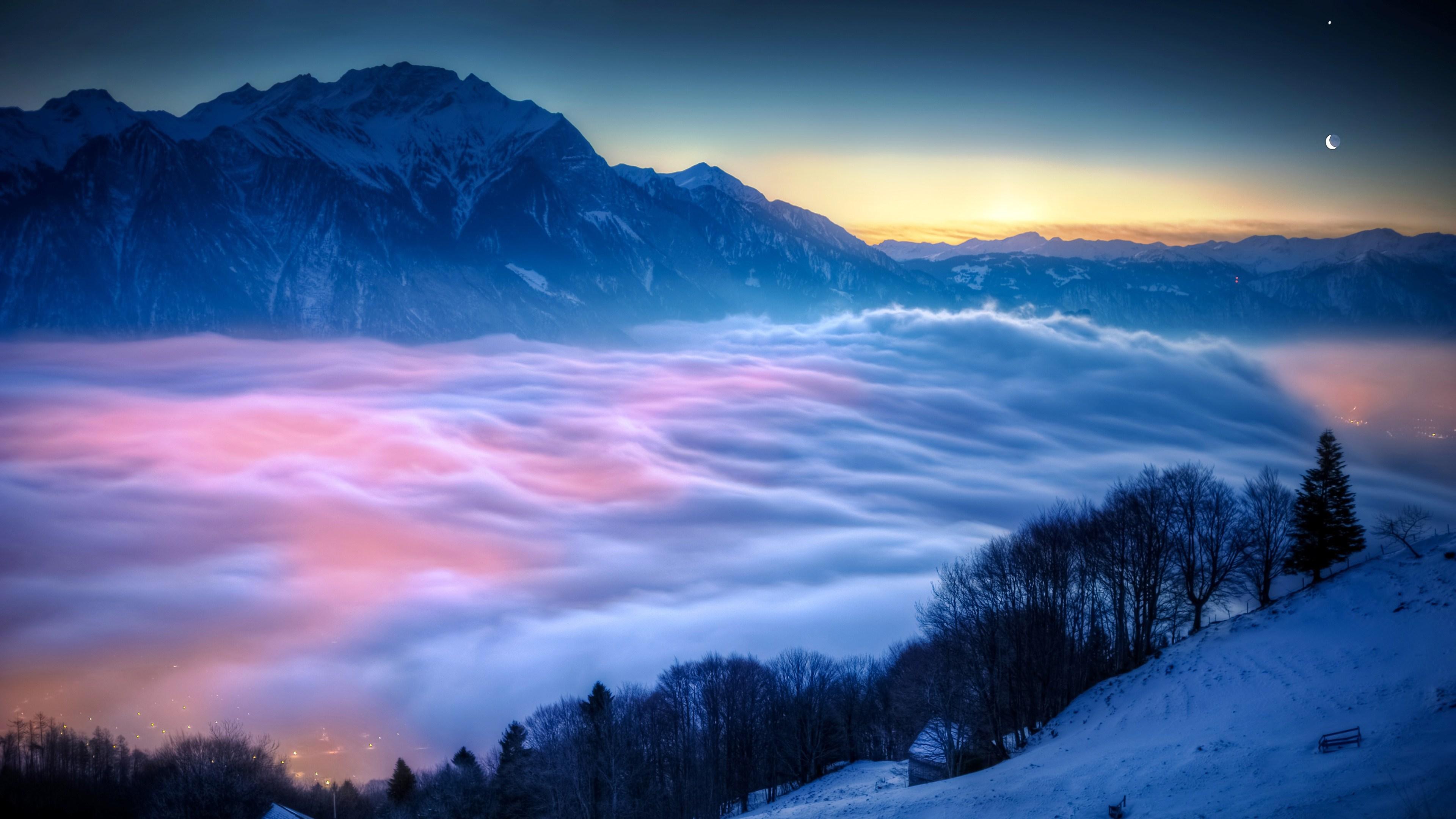 Beautiful HD Wallpaper Of Mountains and Rivers