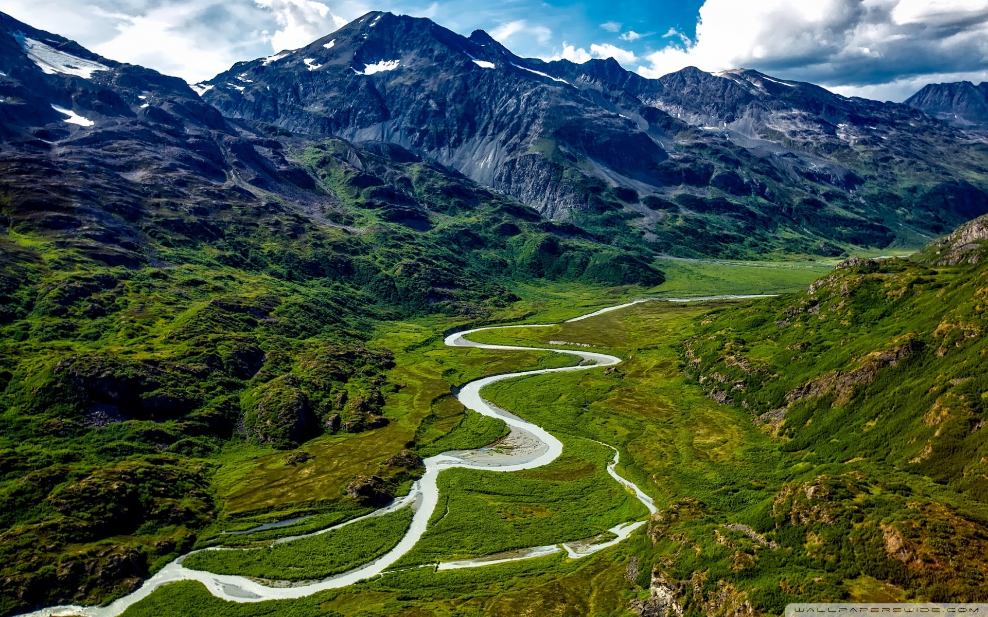 Alaska Mountains and Rivers Aerial View ❤ 4K HD Desktop
