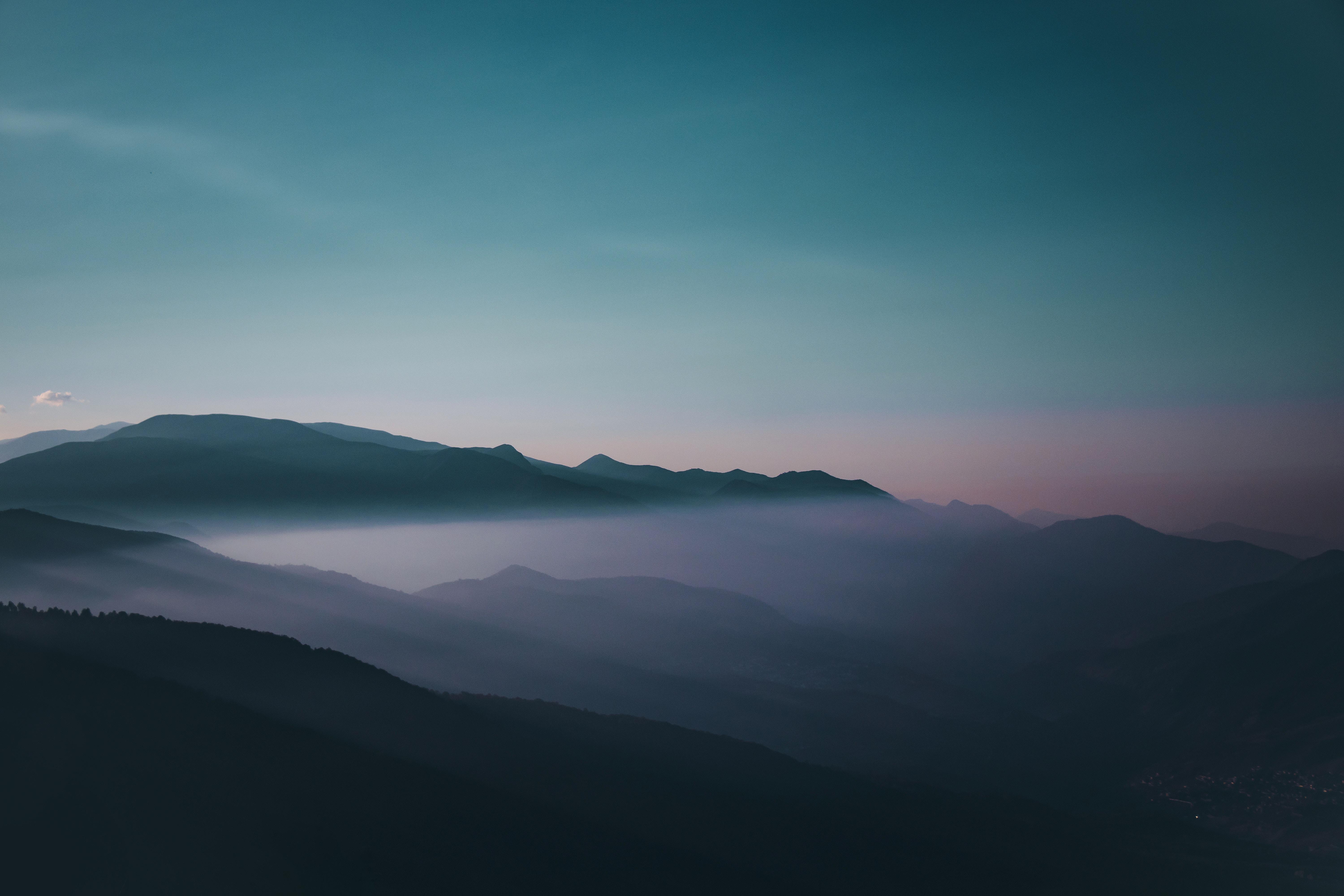 6000x4000 #background, #cloud, #mountainscape, #outdoor, #sunset, #hillside, #sky, #mountain, #peak, #outside, #moody, #summit, #nature, #layer, #wallpaper, #Public domain image, #high. Mocah HD Wallpaper
