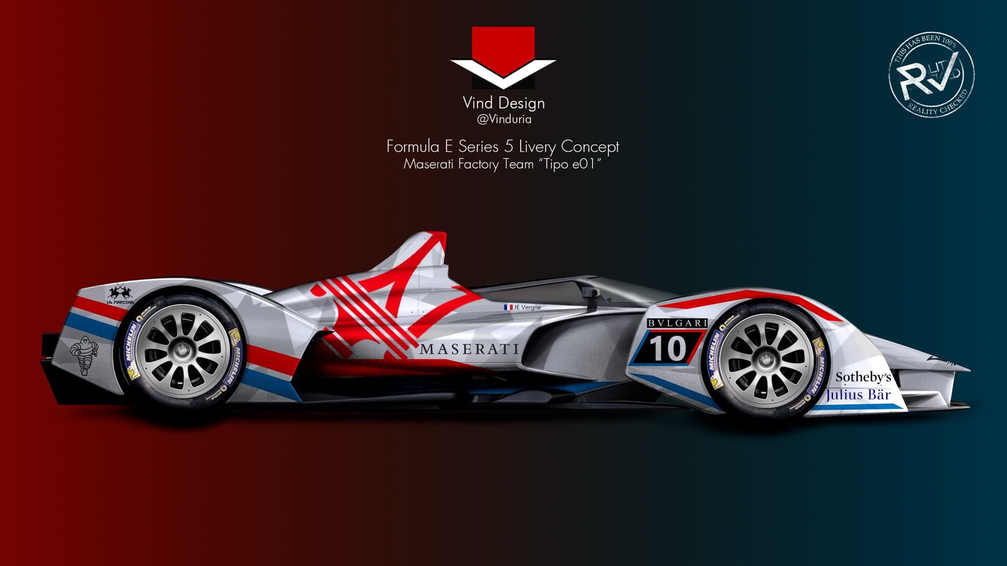 What if Maserati joined Formula E? OC Livery concept