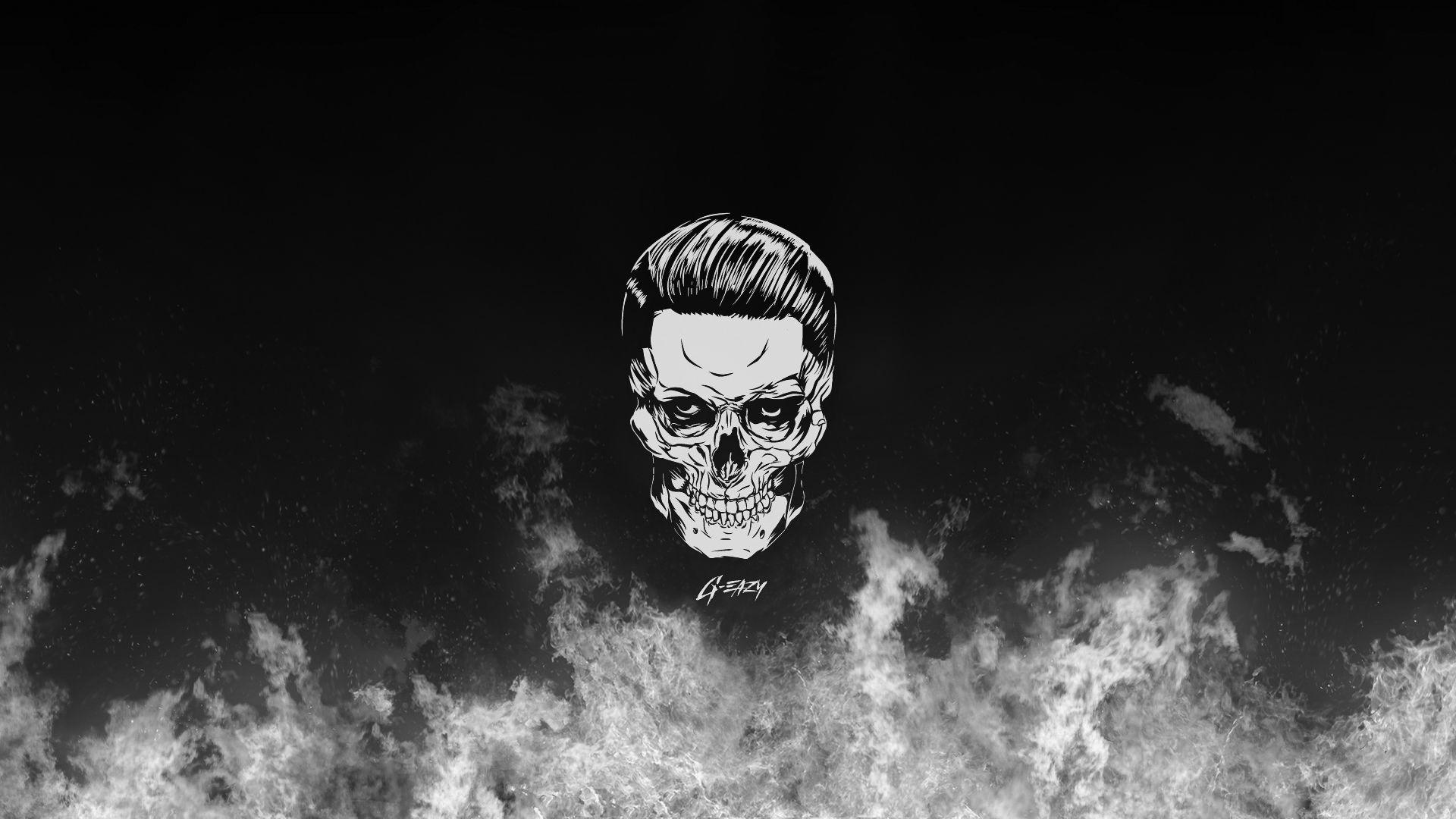 G Eazy Skull [1920x1080] [OC]. Wallpaper In 2019