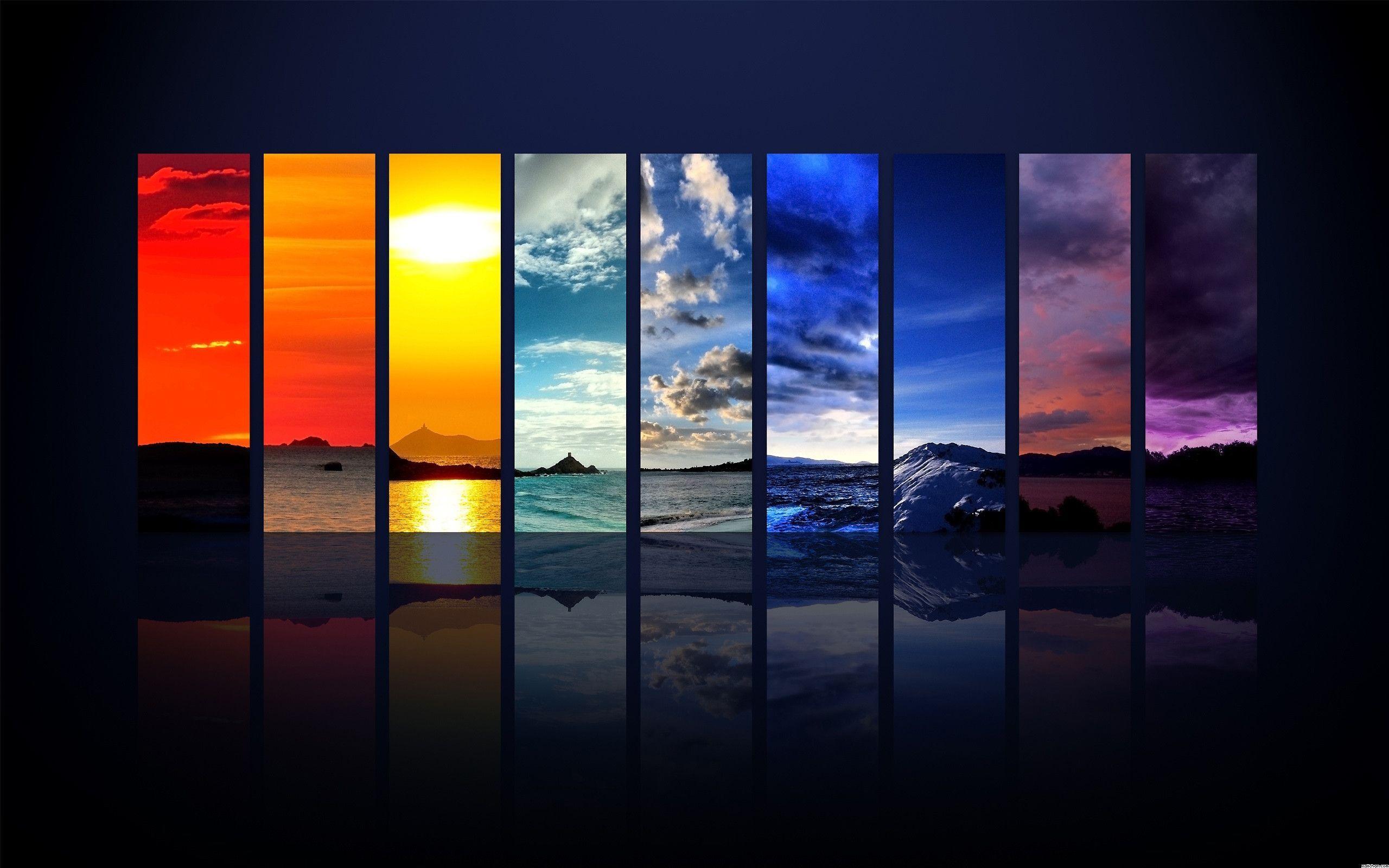 Rainbow Colors Wallpaper Wallpaper. Art wallpaper, Cool desktop wallpaper, Landscape wallpaper