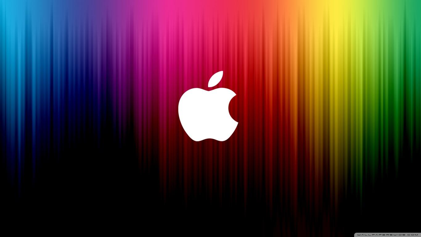 Rainbow Apple Wallpaper