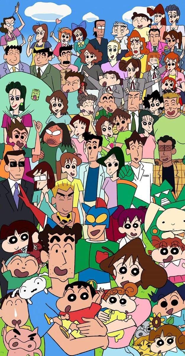 Shin Chan Family Mobile Wallpapers - Wallpaper Cave