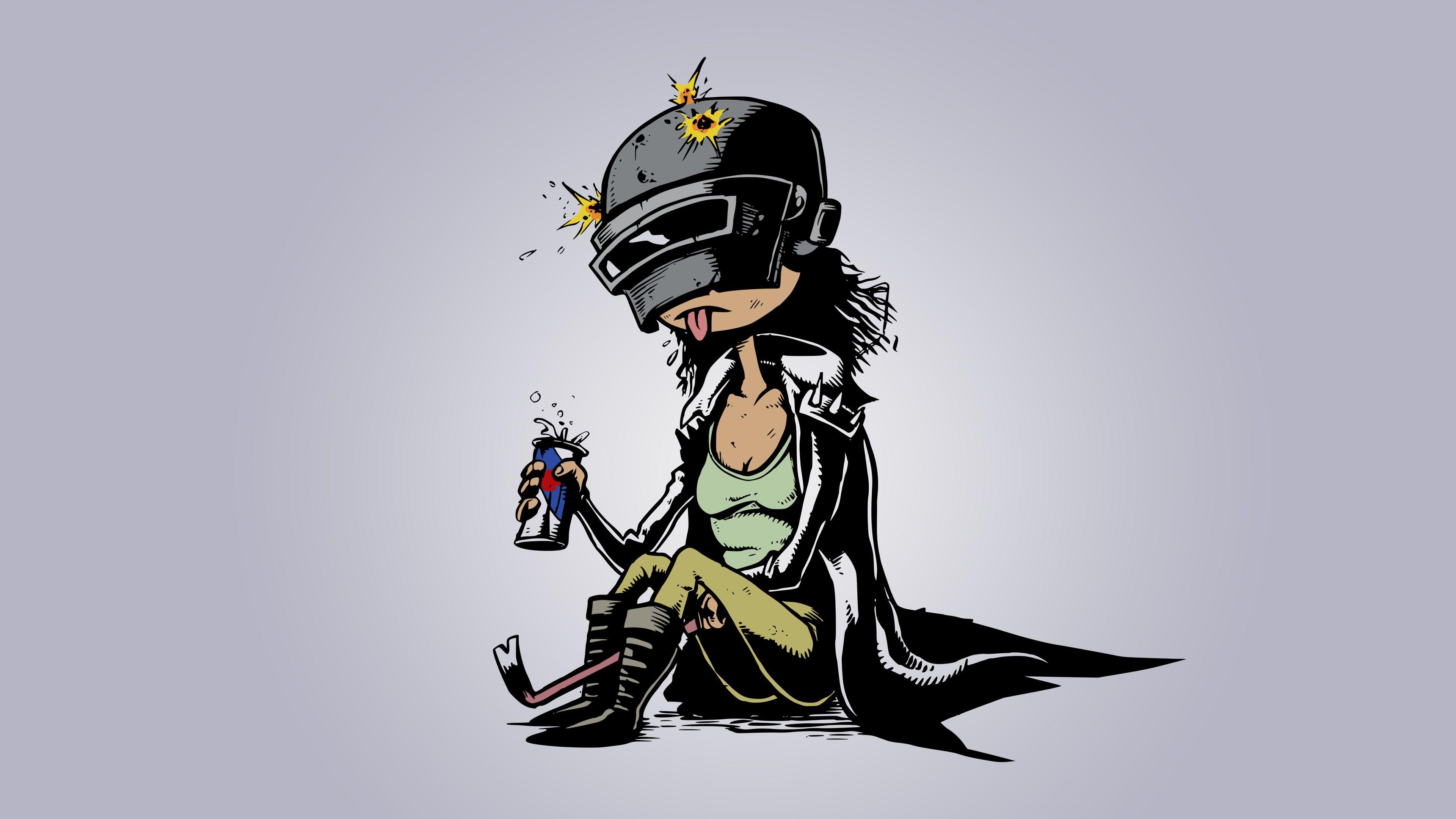 Pubg Girl Drinking Redbull Vector 4k Pubg Wallpaper, Playerunknowns Battlegrounds Wallpaper, Hd Wallpaper, G. Cartoon Wallpaper, Art Wallpaper, Wallpaper Keren