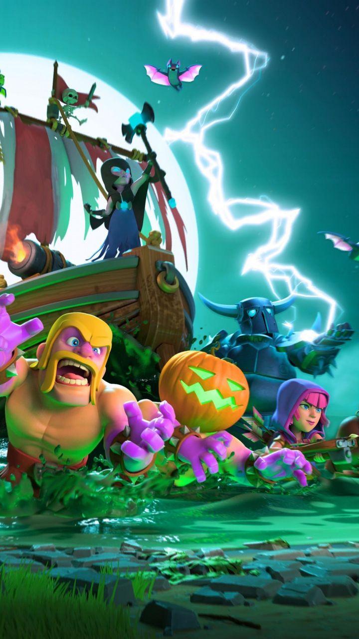 Clash of Clans, mobile game, Halloween, 720x1280 wallpaper. Clash of clans, Clash royale wallpaper, Clash of clans game