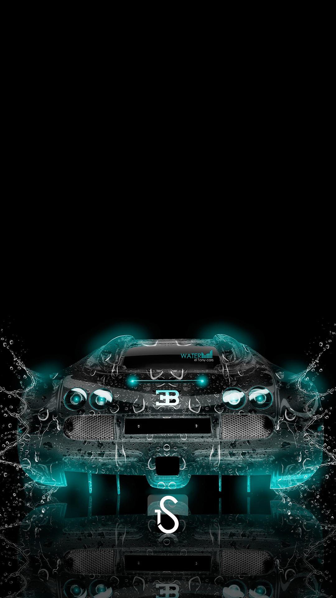Bugatti Veyron Water iPhone Wallpaper HD