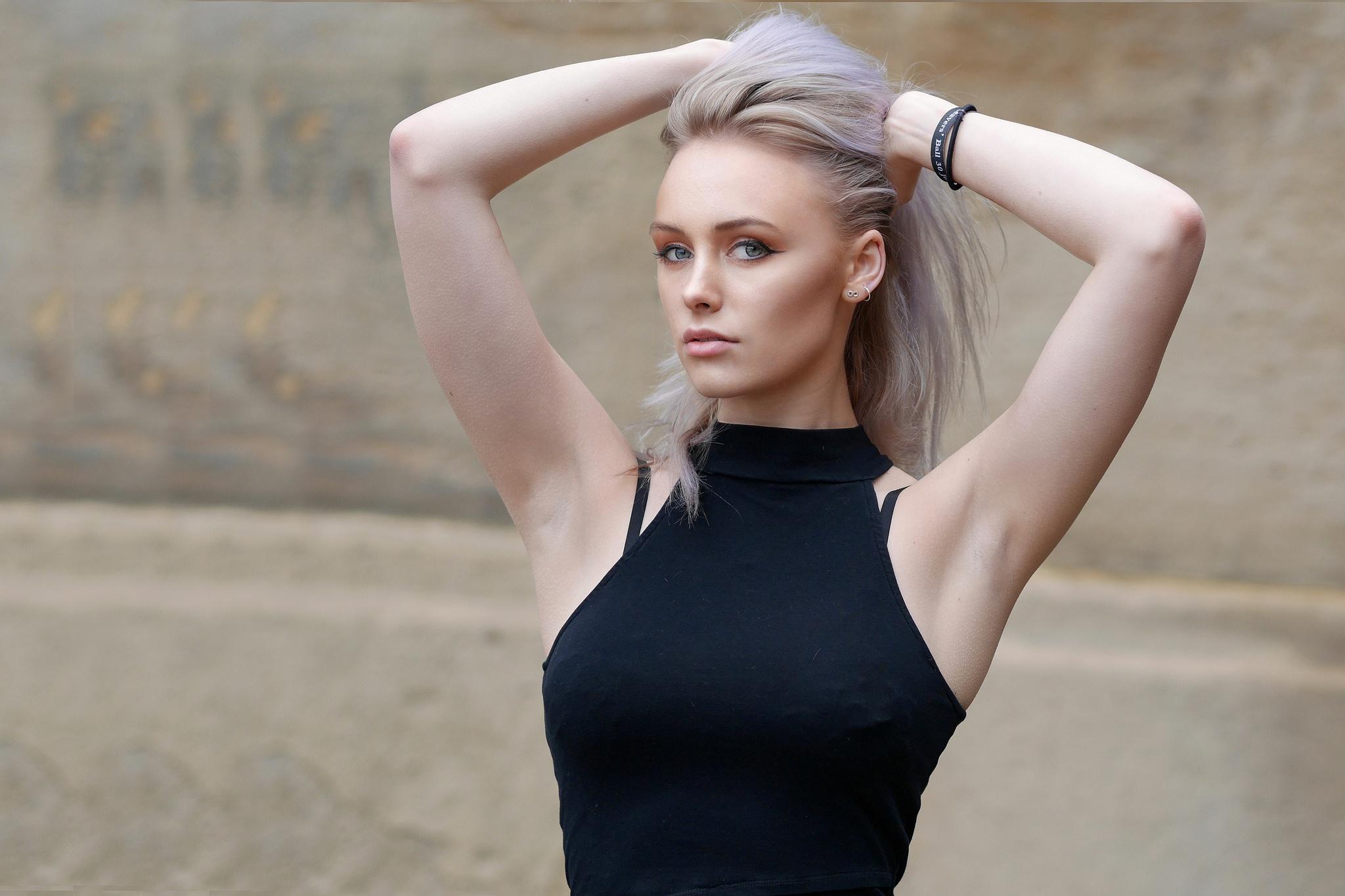 #armpits, #arms up, #blonde, #model, #women