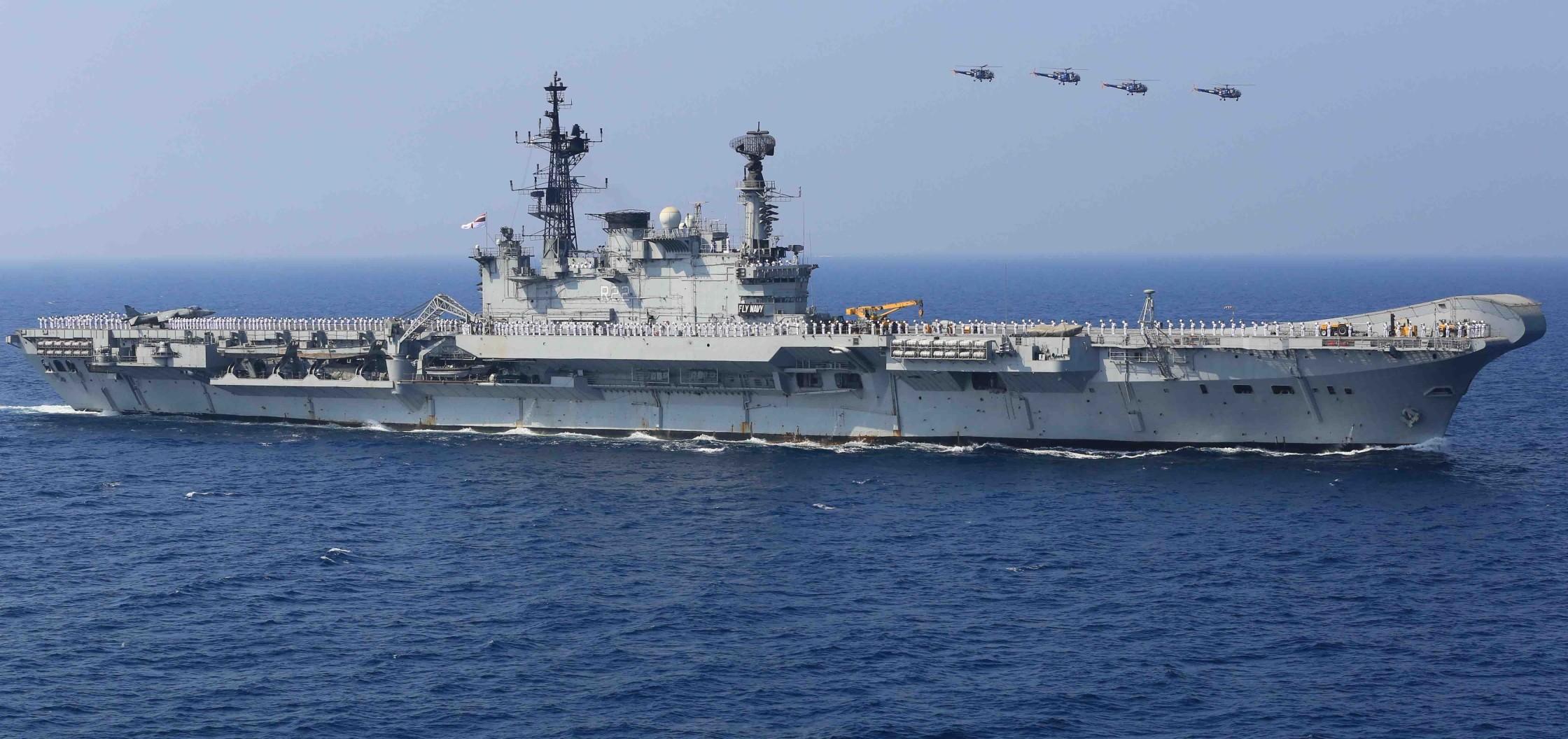 ins vikramaditya aircraft carrier warship Wallpaper HD