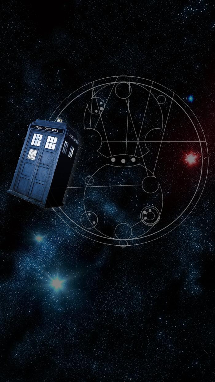 A Tardis Phone Wallpaper (One with 2018 logo in comments)