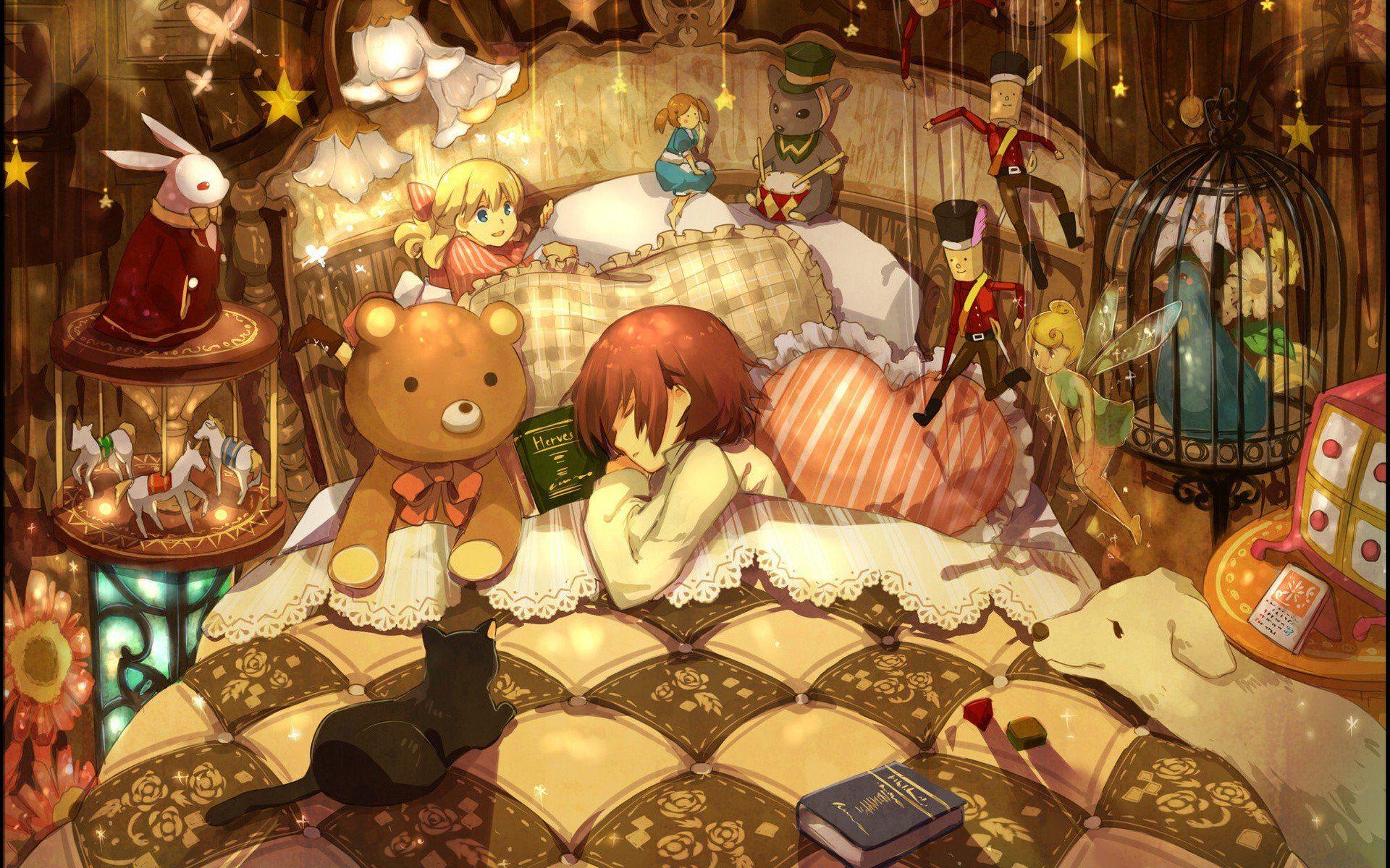 4560861 anime girls sleeping train original characters  Rare Gallery HD  Wallpapers