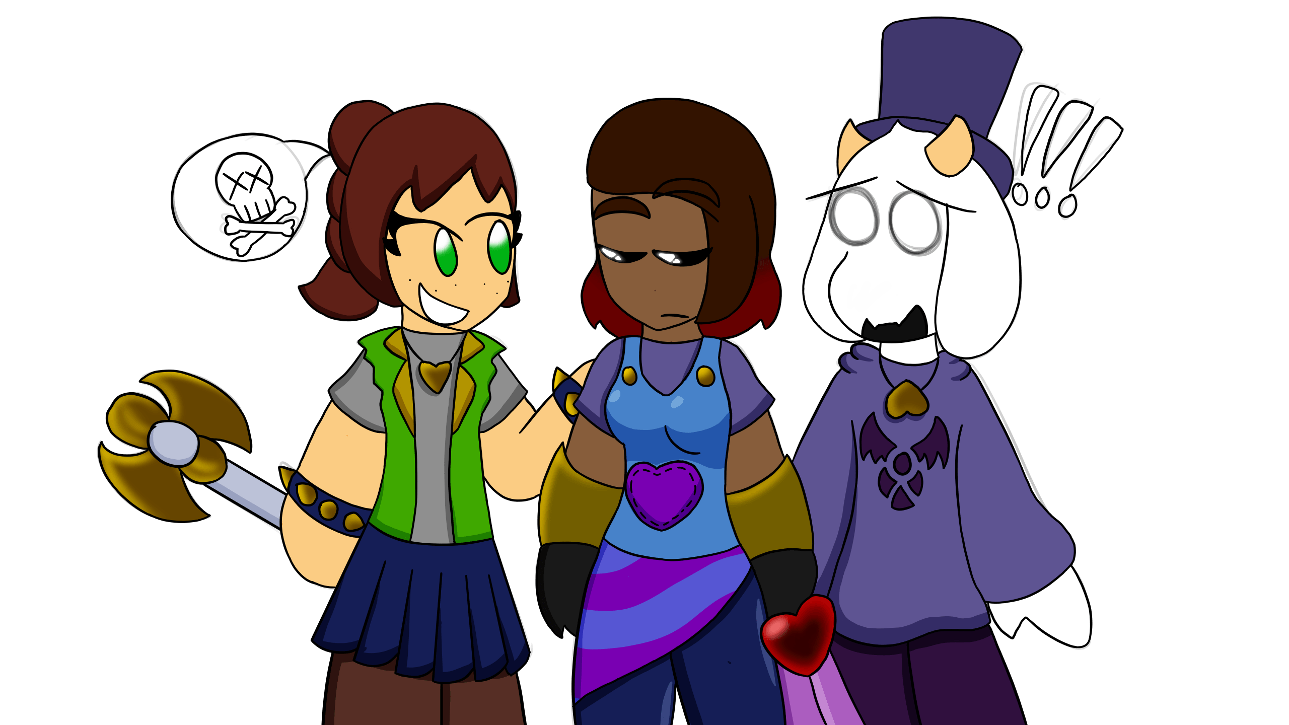 An AU idea in which the Dreemurr kids Frisk Chara