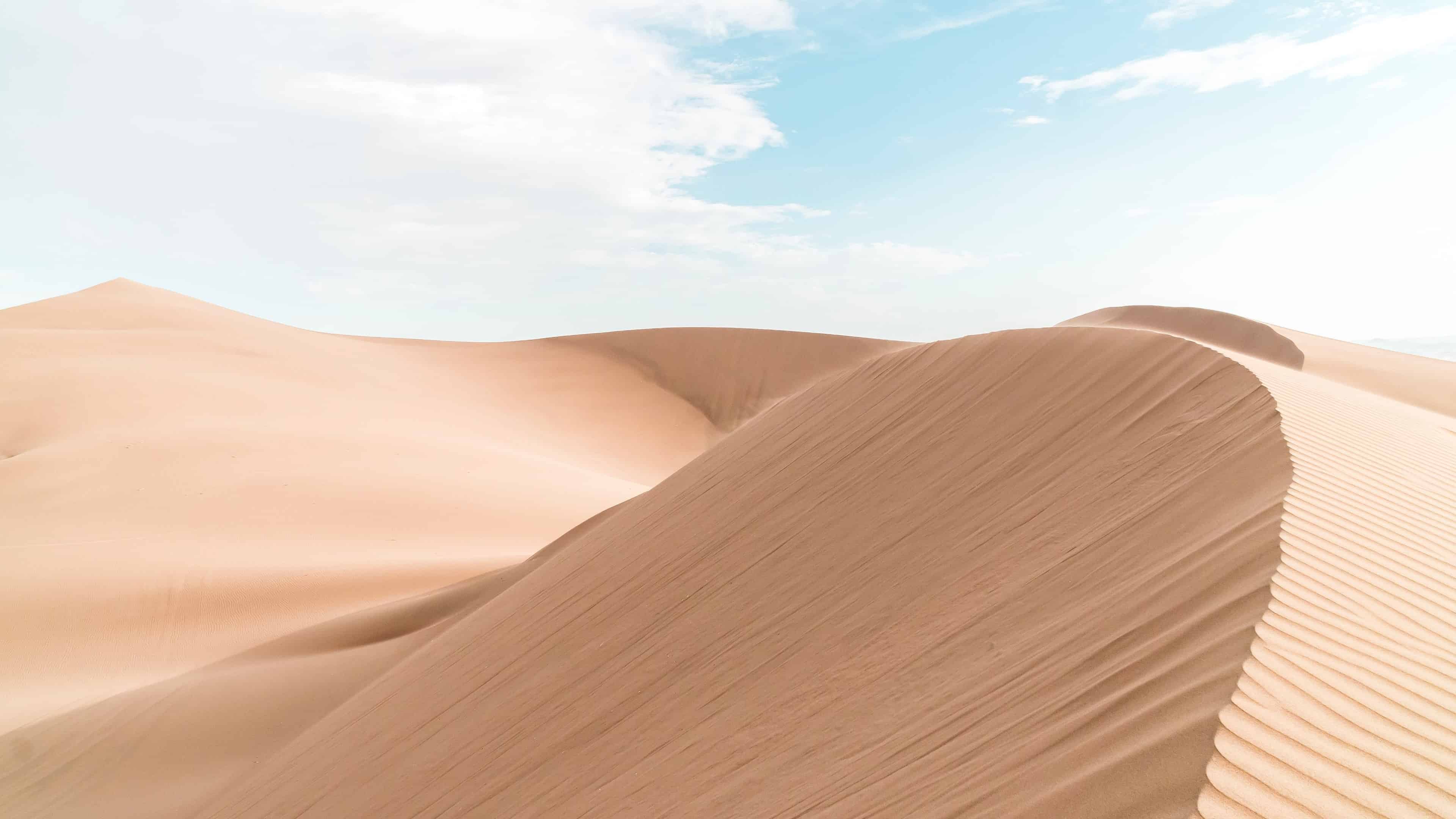 Sand Dunes Huacachina Peru UHD 4K Wallpaper