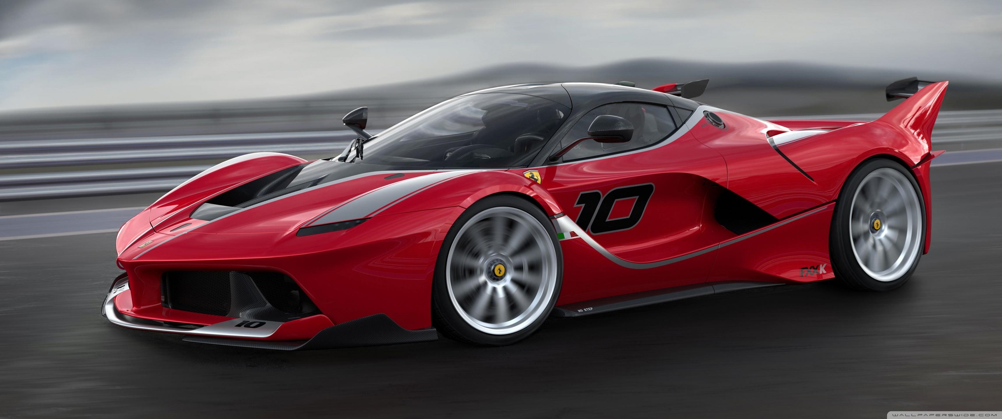 Red Ferrari FXX K Sports Car High Speed ❤ 4K HD Desktop