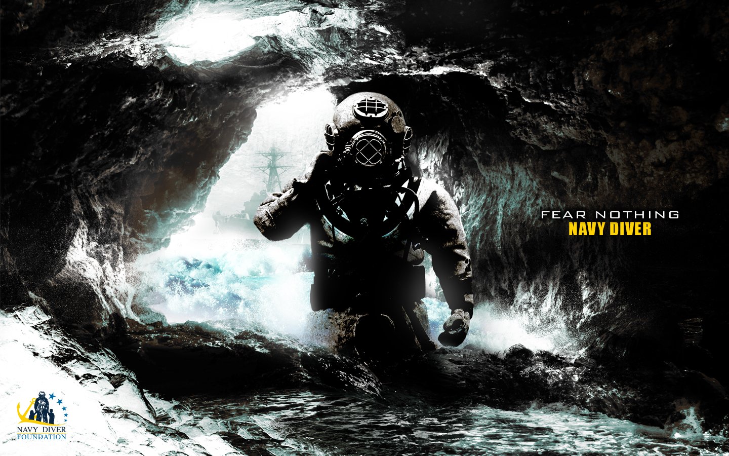 Navy Diver Wallpaper