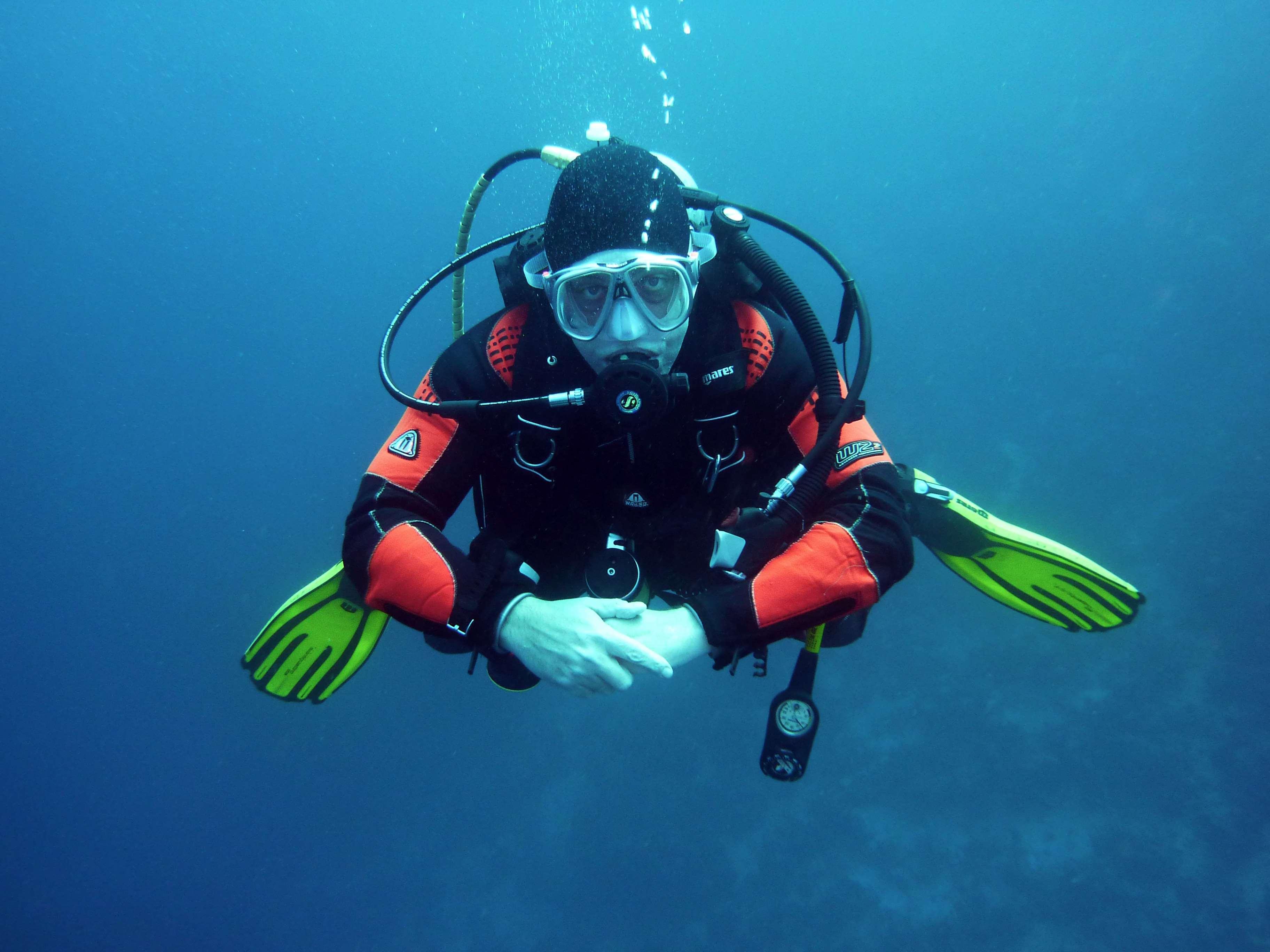 deep, diver, diving suit, ocean, scuba diving, sea